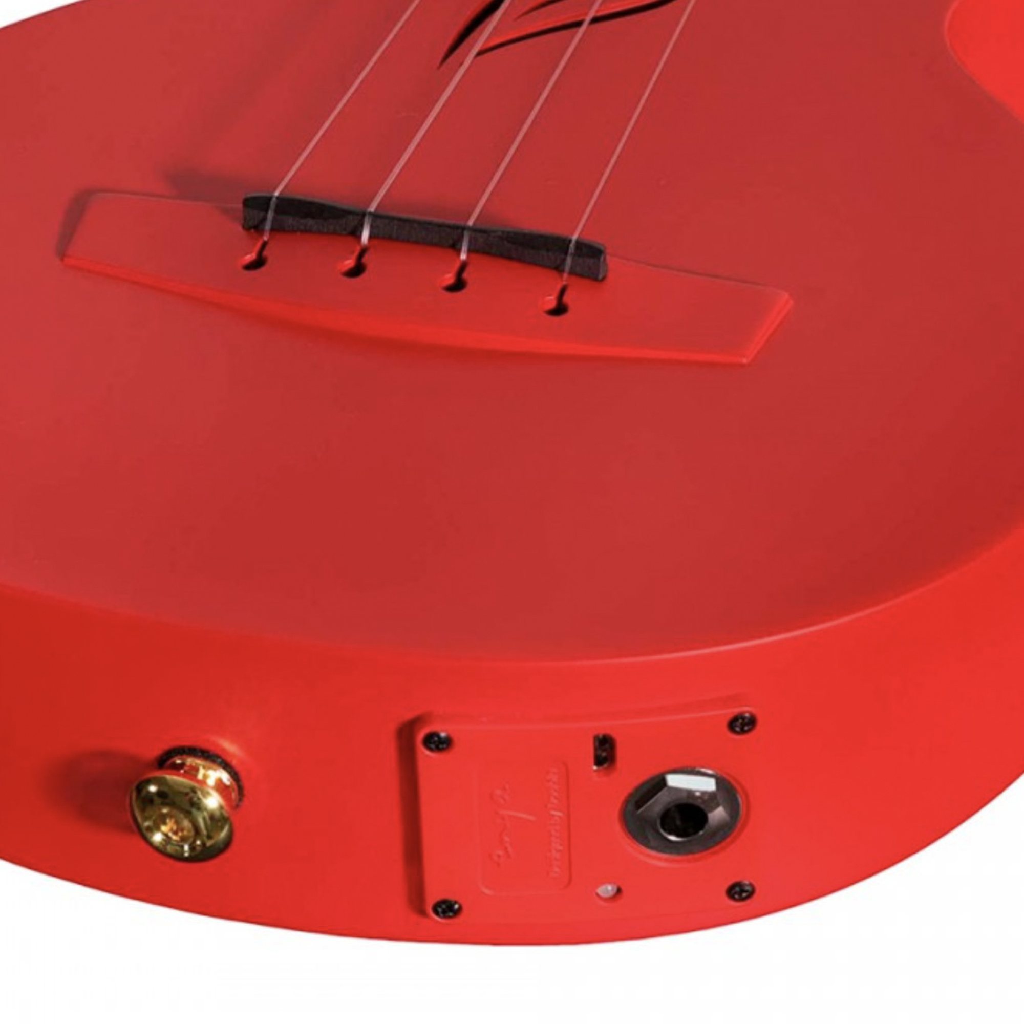 Enya Concert Nova UE Carbon Fiber Travel Ukulele with AcousticPlus- Red