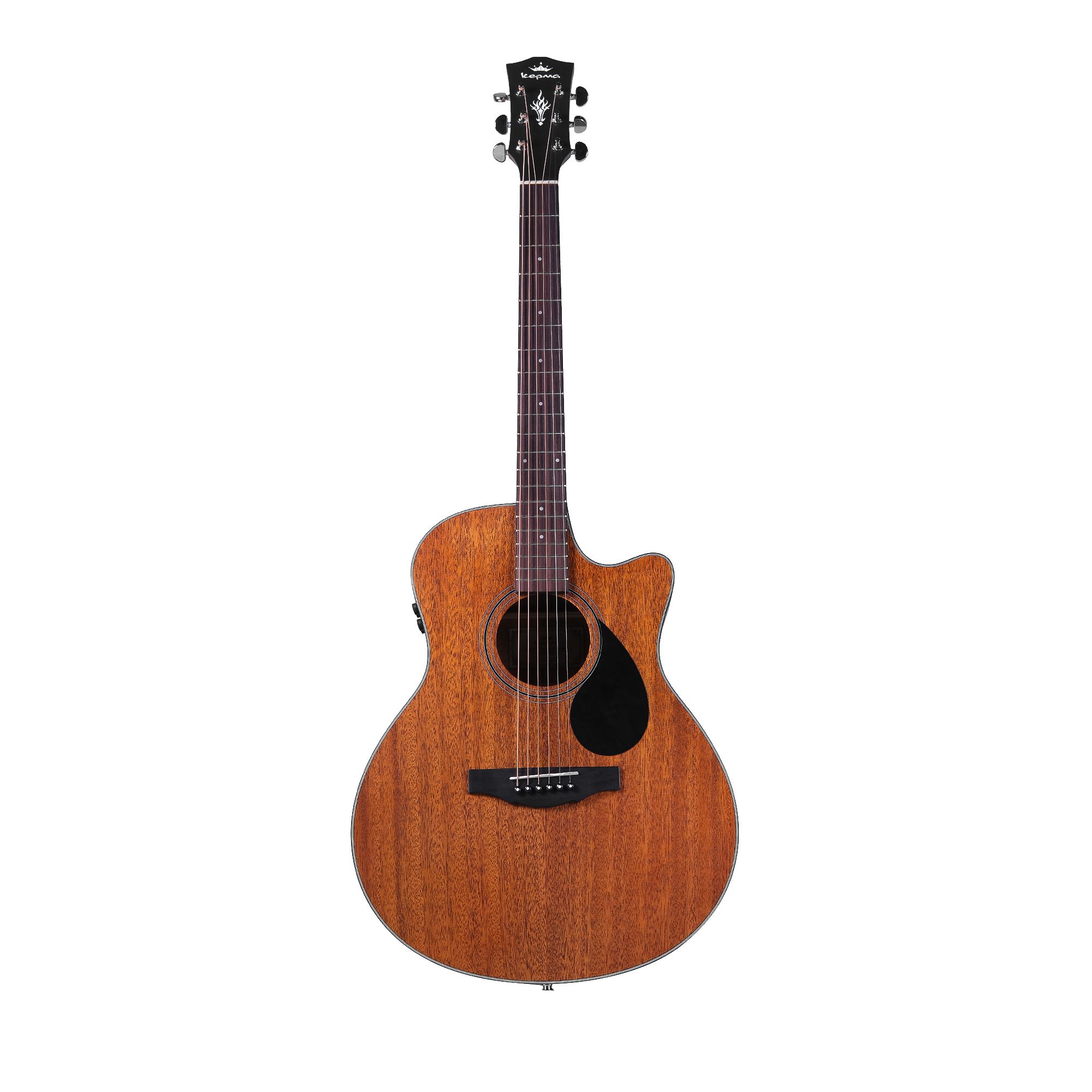 Kepma EAC-E Transacoustic K10 Semi - Acoustic Guitar - All Mahogany Matt