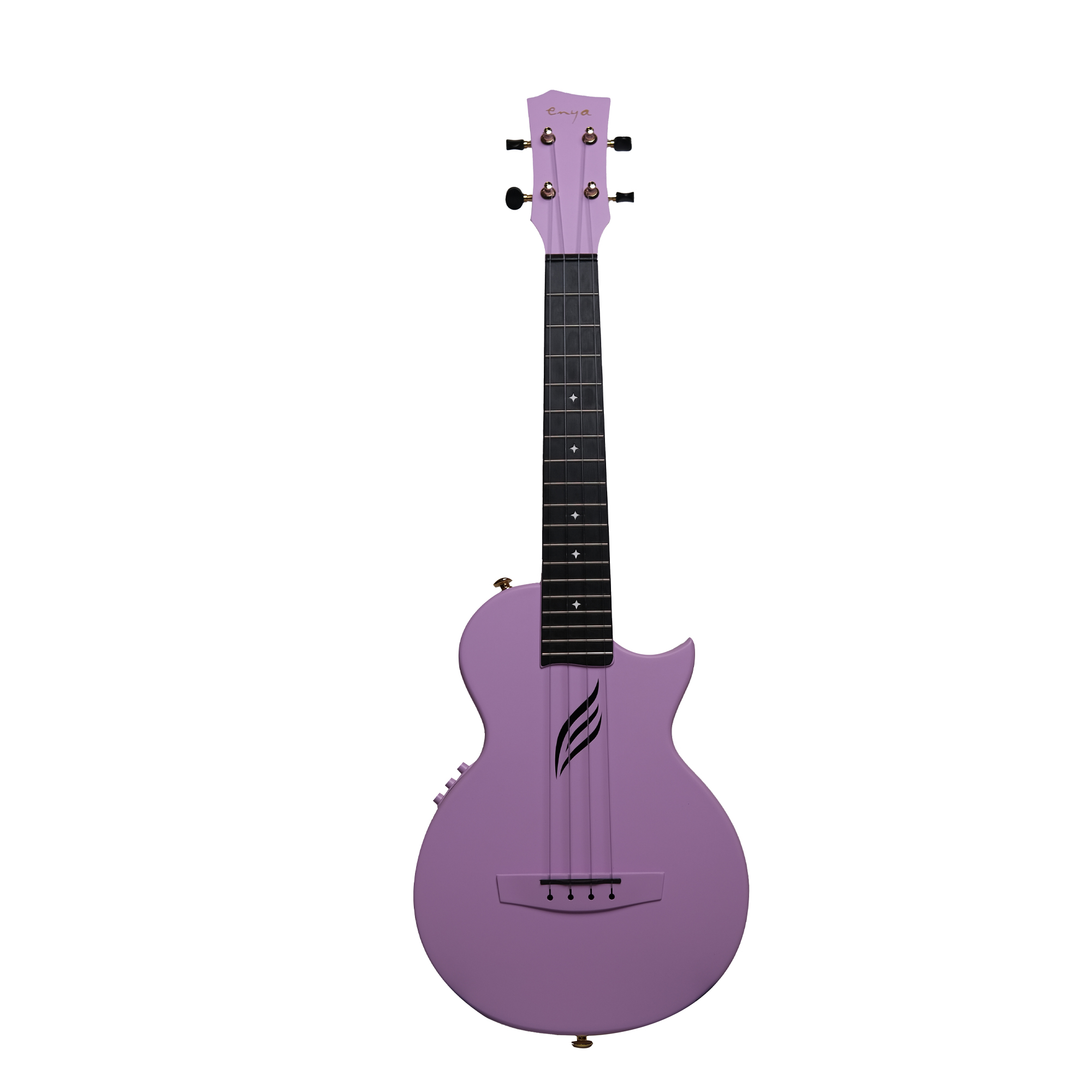 Enya Tenor Nova UE PRO Transacoustic Carbon Fiber Travel Ukulele- Purple