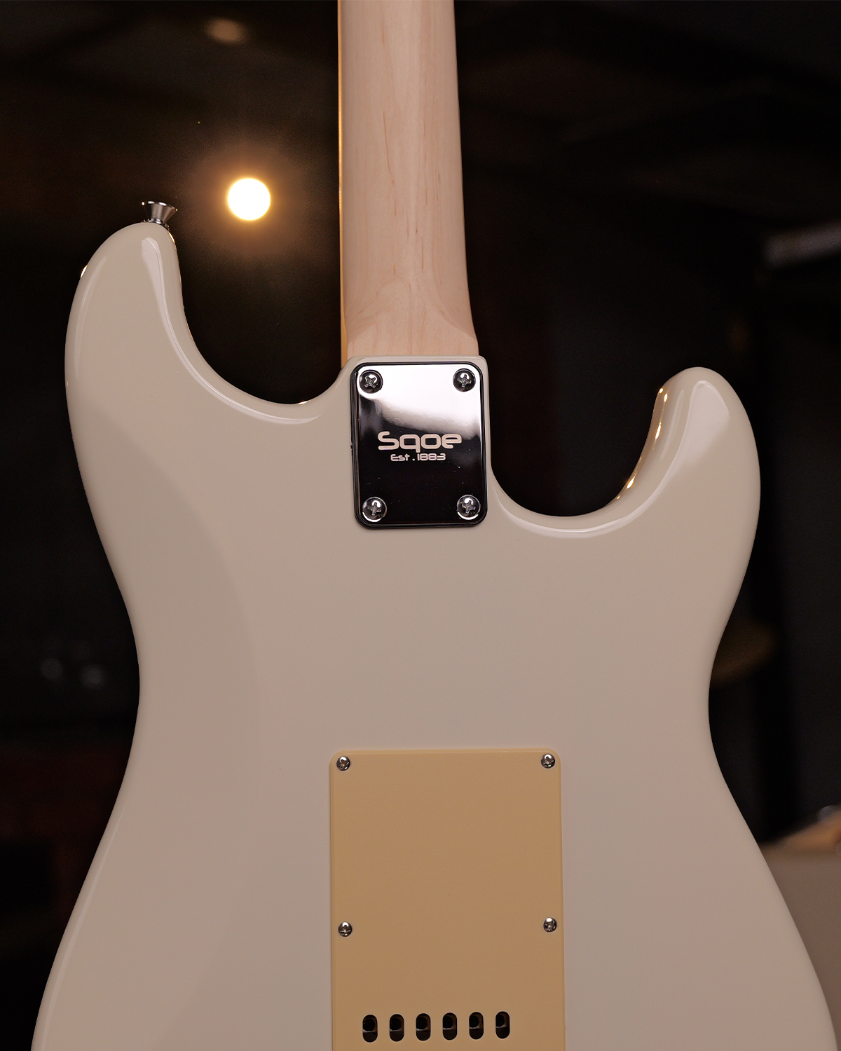 SQOE SEST250 Left handed Olympic White Electric Guitar HSS