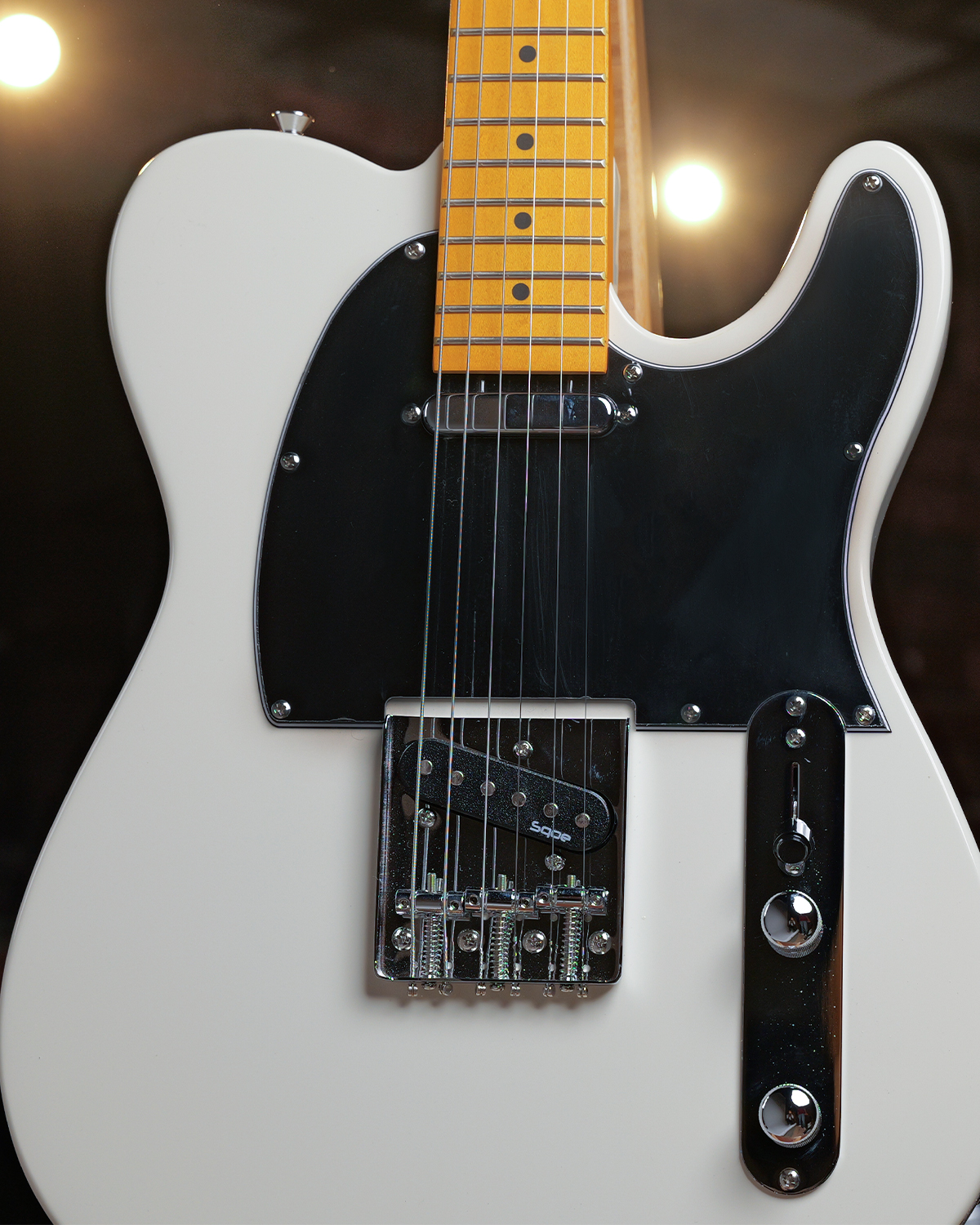 SQOE SETL250 - Tele Electric guitar - Olympic white