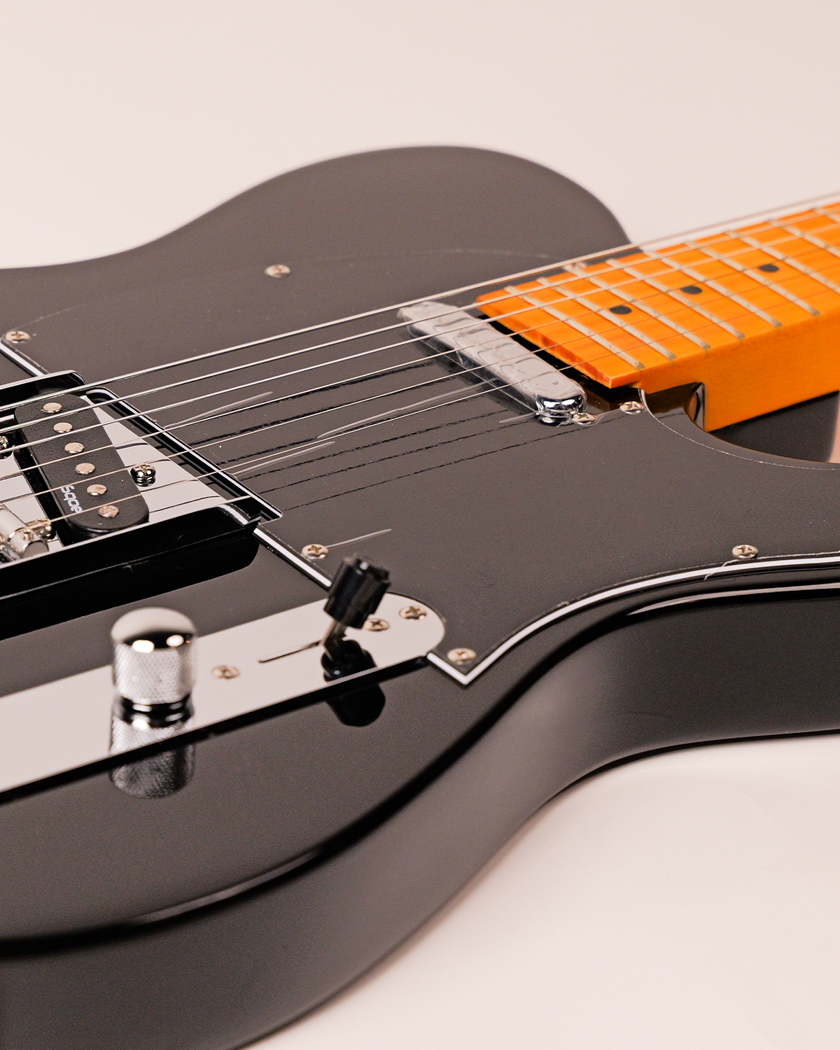 SQOE SETL250 - Tele Electric guitar -  Pure Black