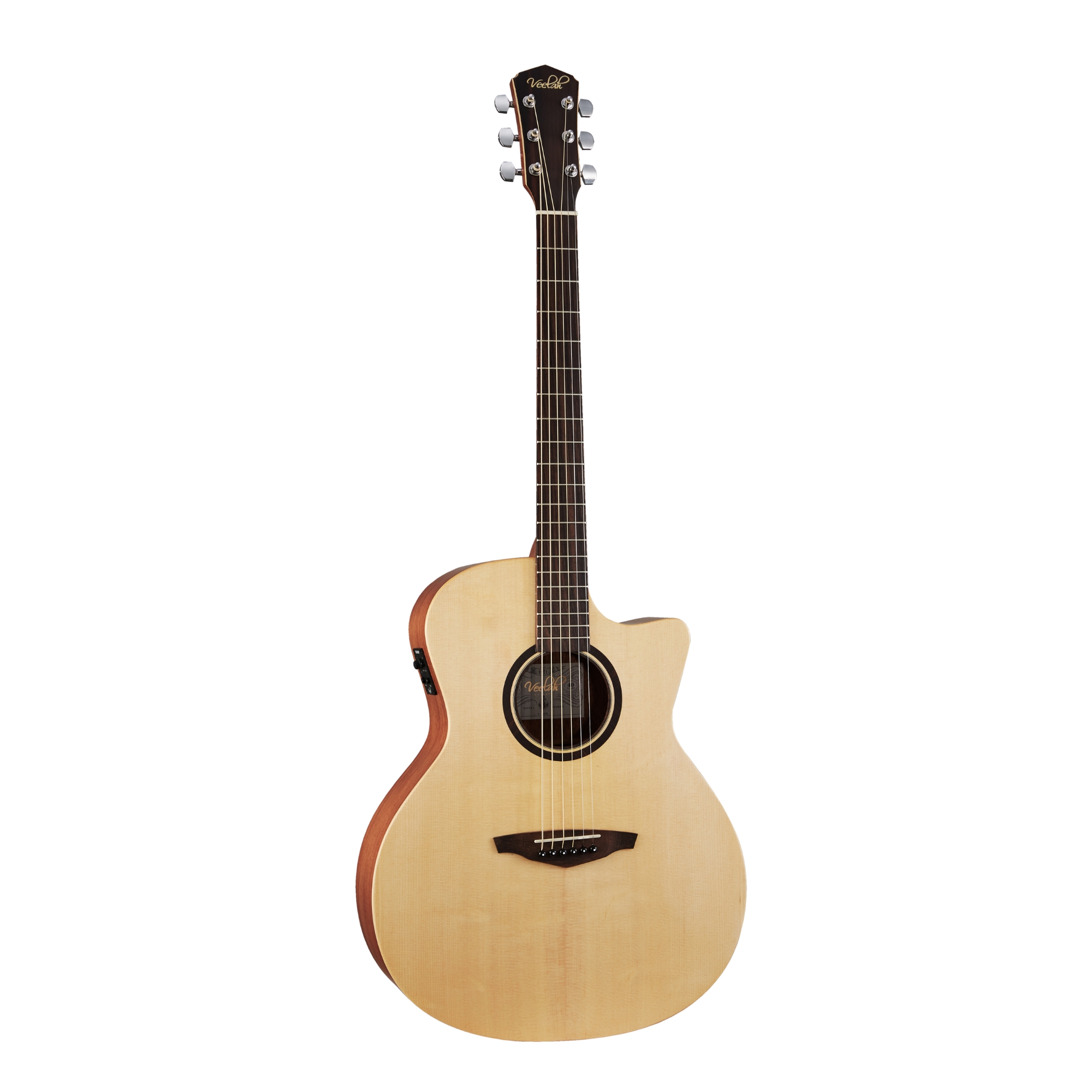 Veelah V1GACE Semi- acoustic Solid top guitar with fishman presys I pick up