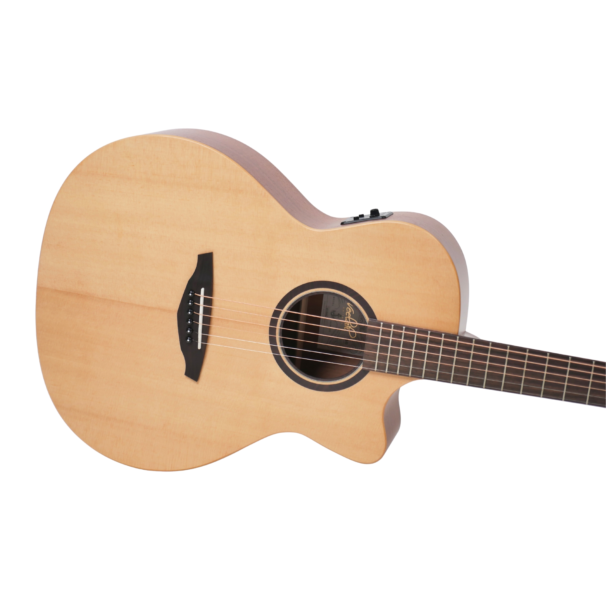 Veelah V1GACE Semi- acoustic Solid top guitar with fishman presys I pick up