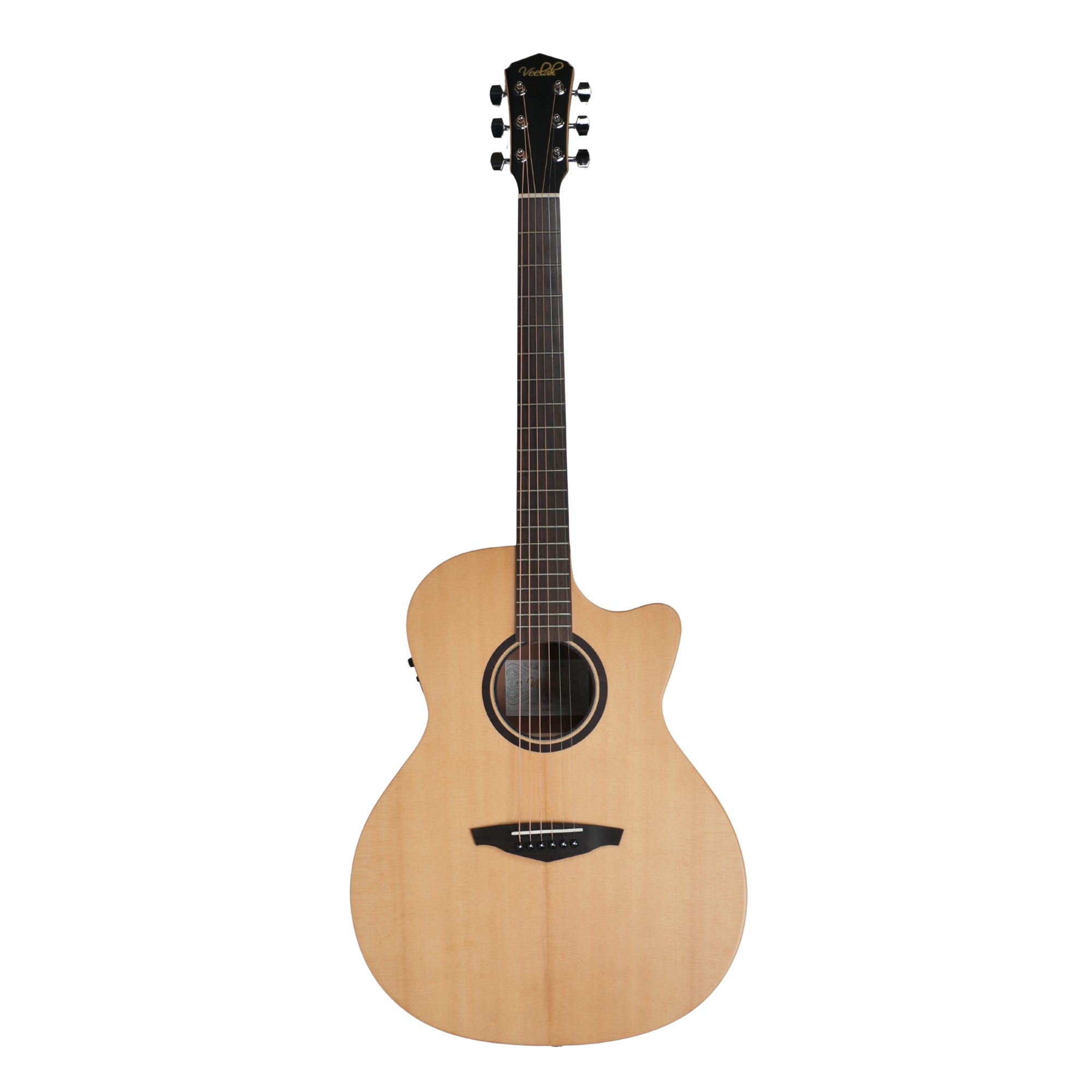 Veelah V1GACE Semi- acoustic Solid top guitar with fishman presys I pick up