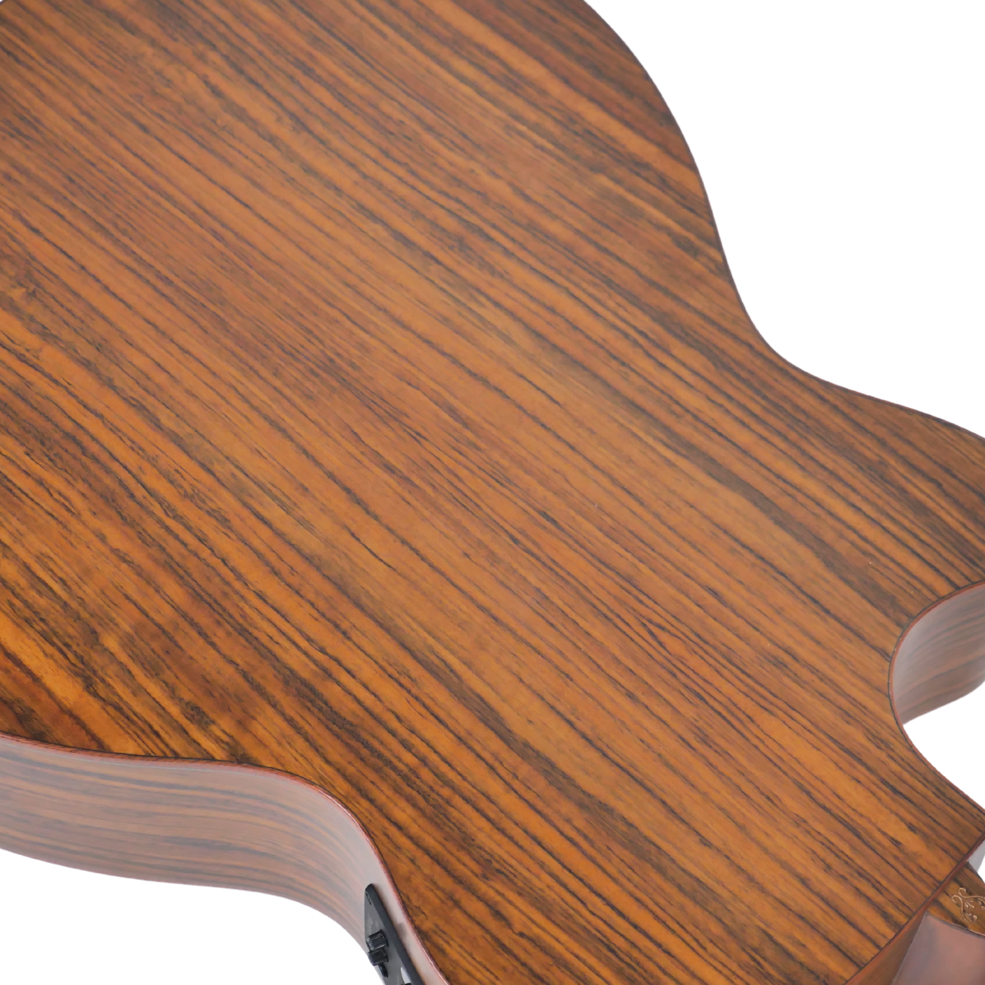 Veelah V3-OMCE semi-acoustic guitar with Fishman presysII and elixir strings