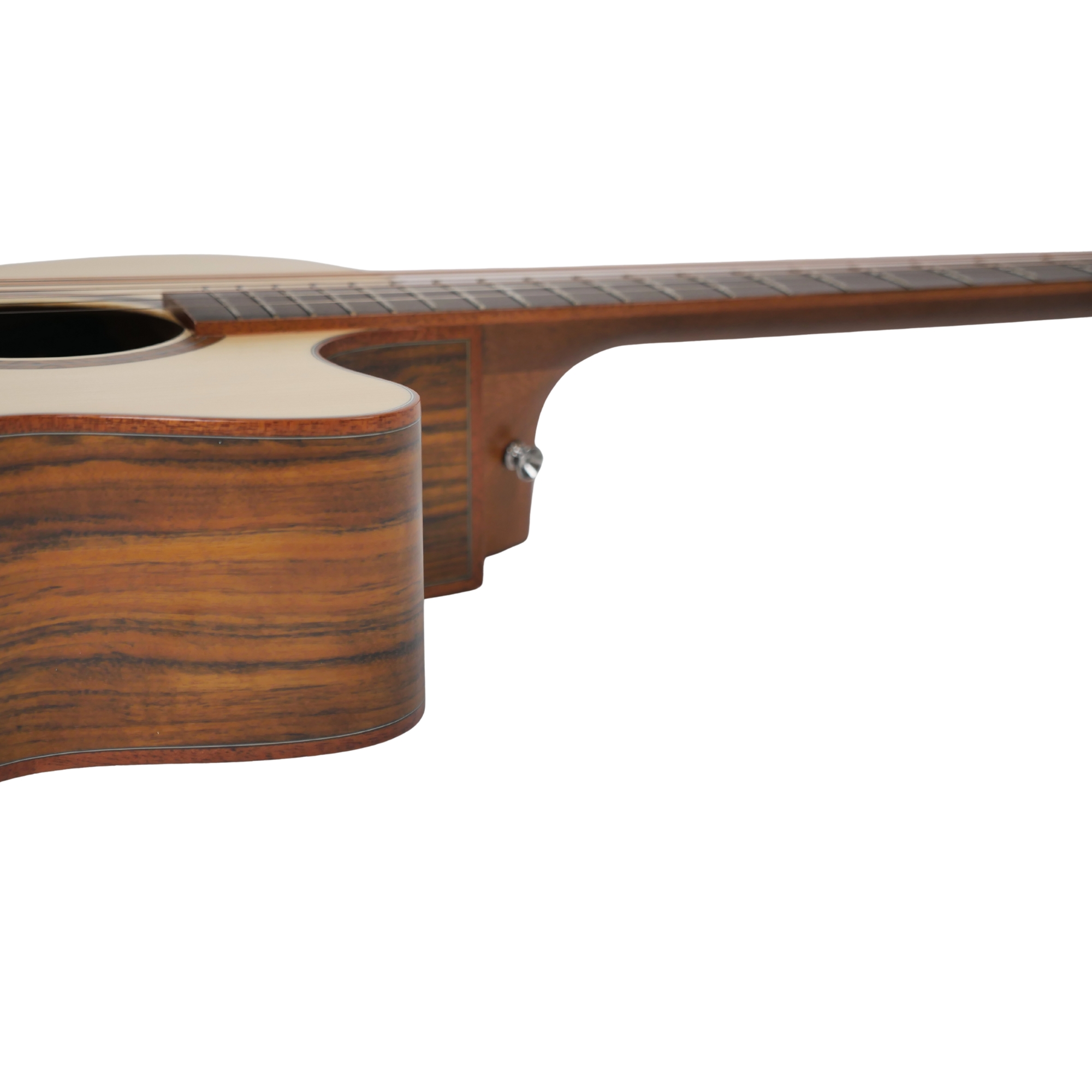 Veelah V3-OMCE semi-acoustic guitar with Fishman presysII and elixir strings