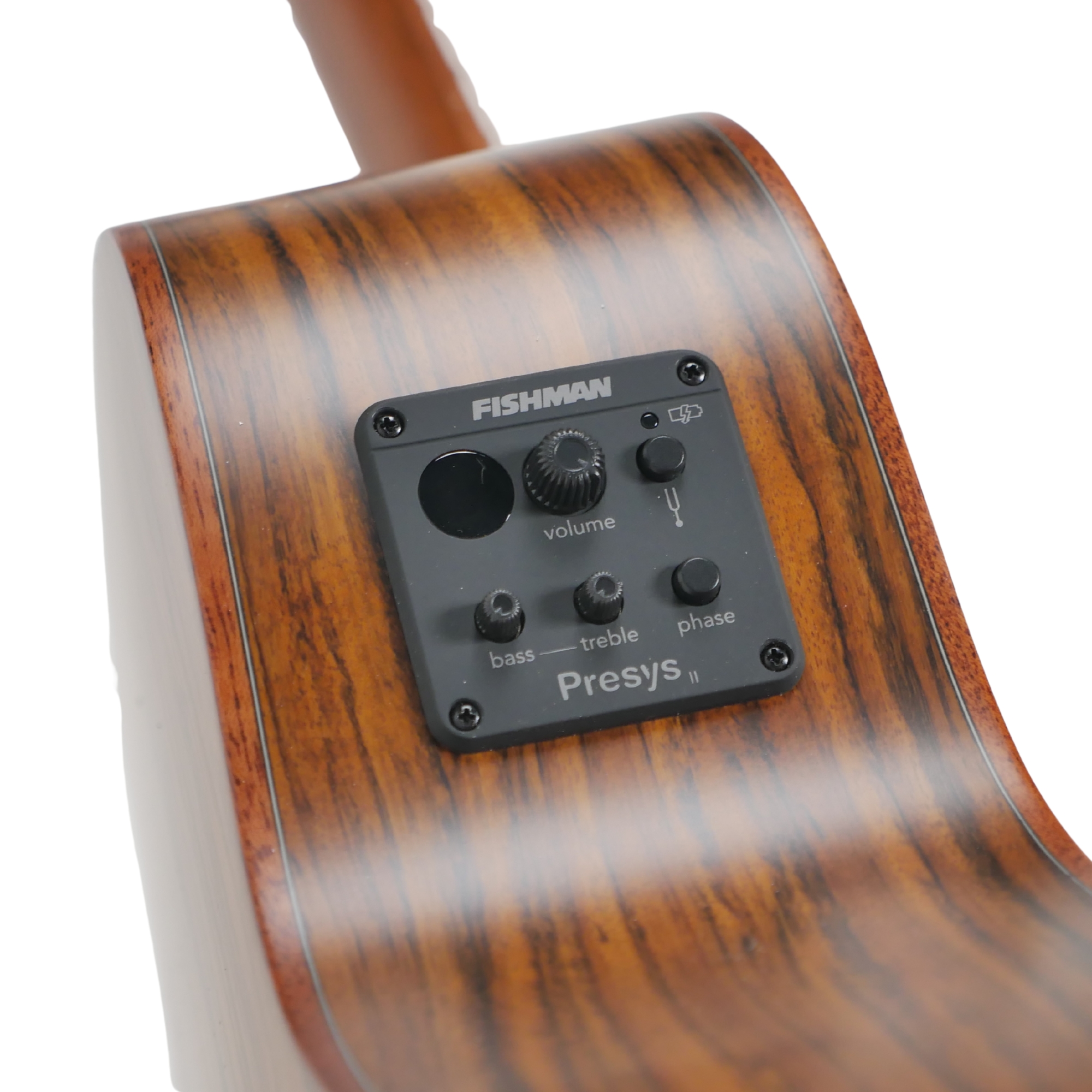 Veelah V3-OMCE semi-acoustic guitar with Fishman presysII and elixir strings