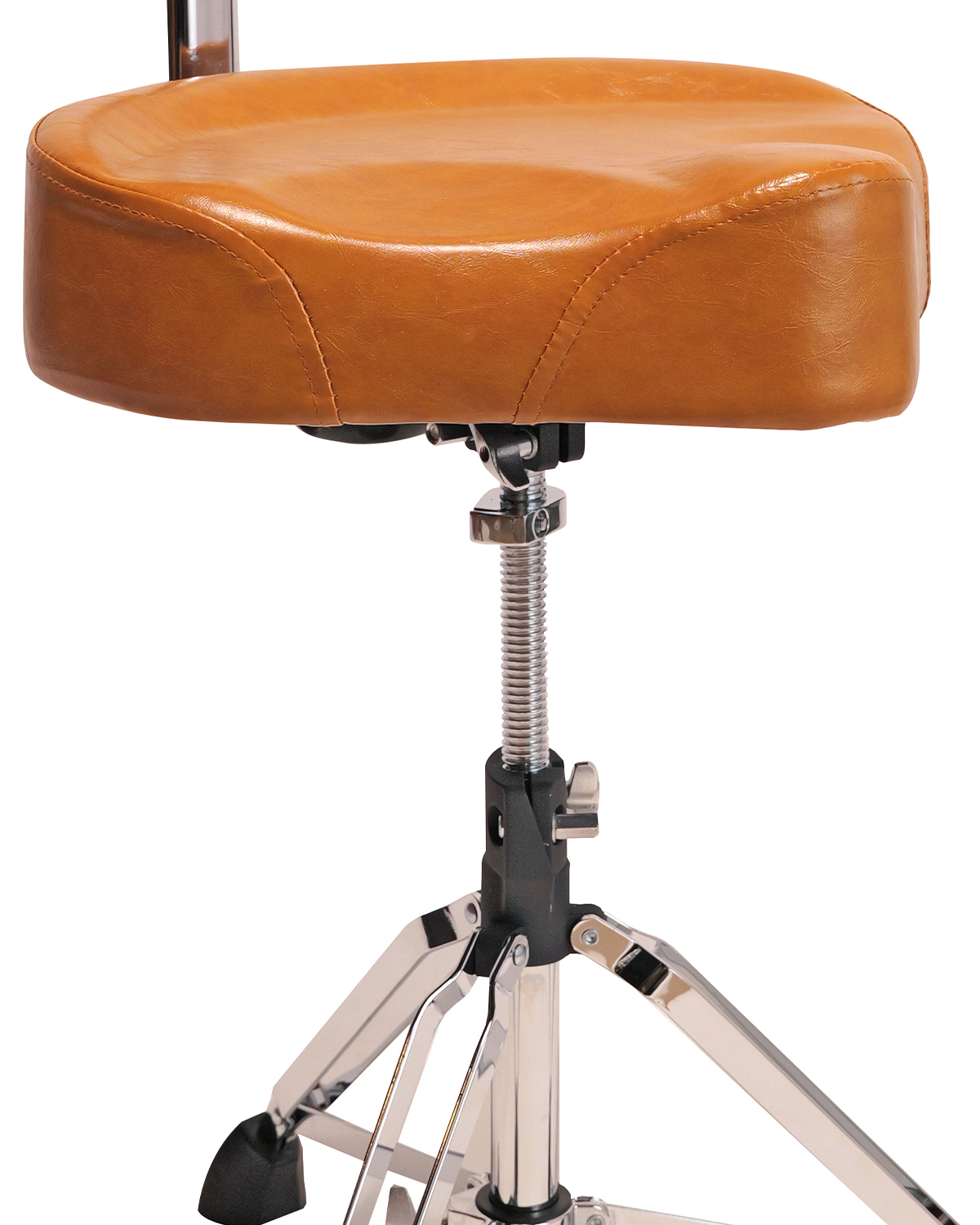 Strydom Comfort Core 1000 ERGO BACK Edition drum throne - Vintage Brown Leather