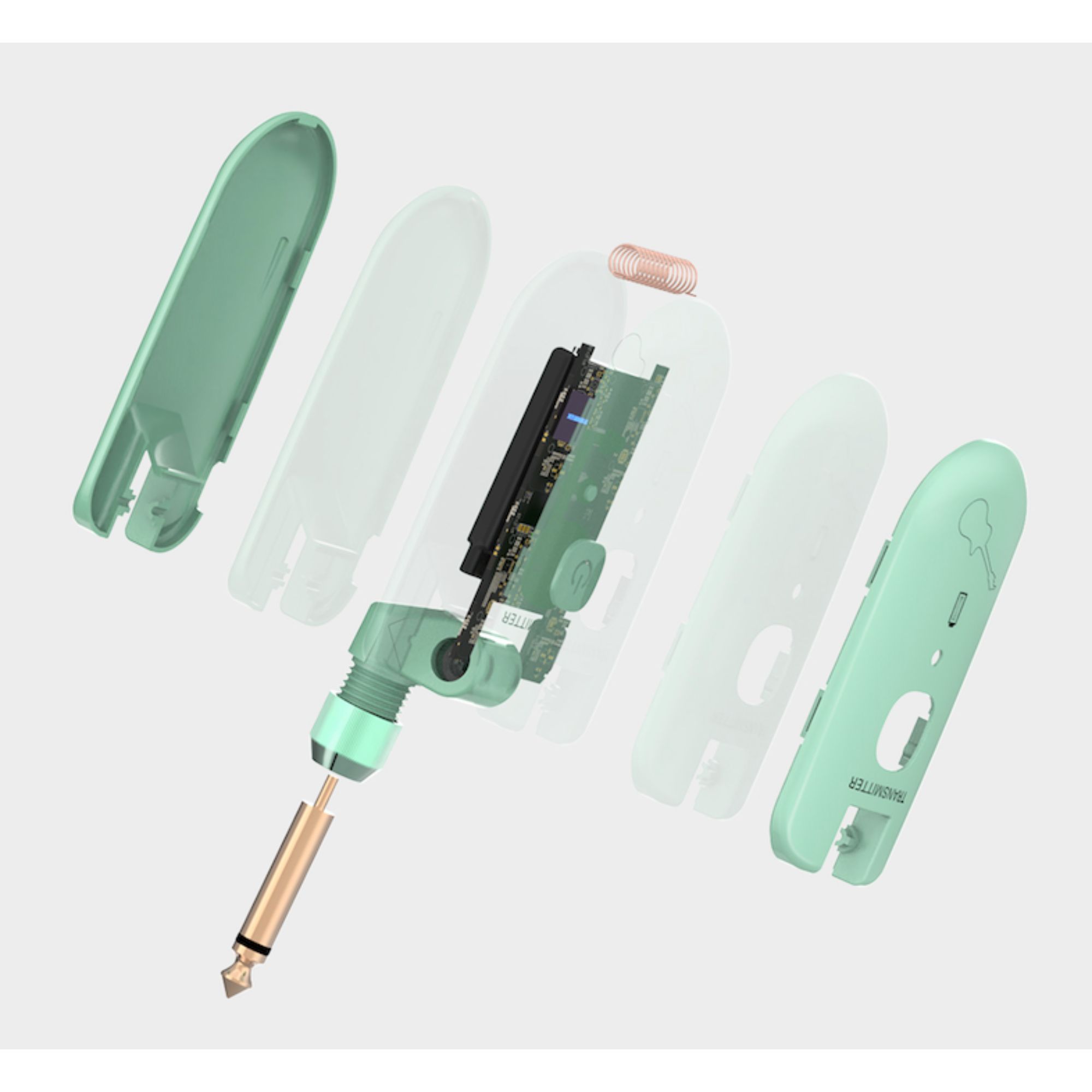 Double W3 Wireless Guitar System for All Types of Guitar with Active or Passive Pickup - Green