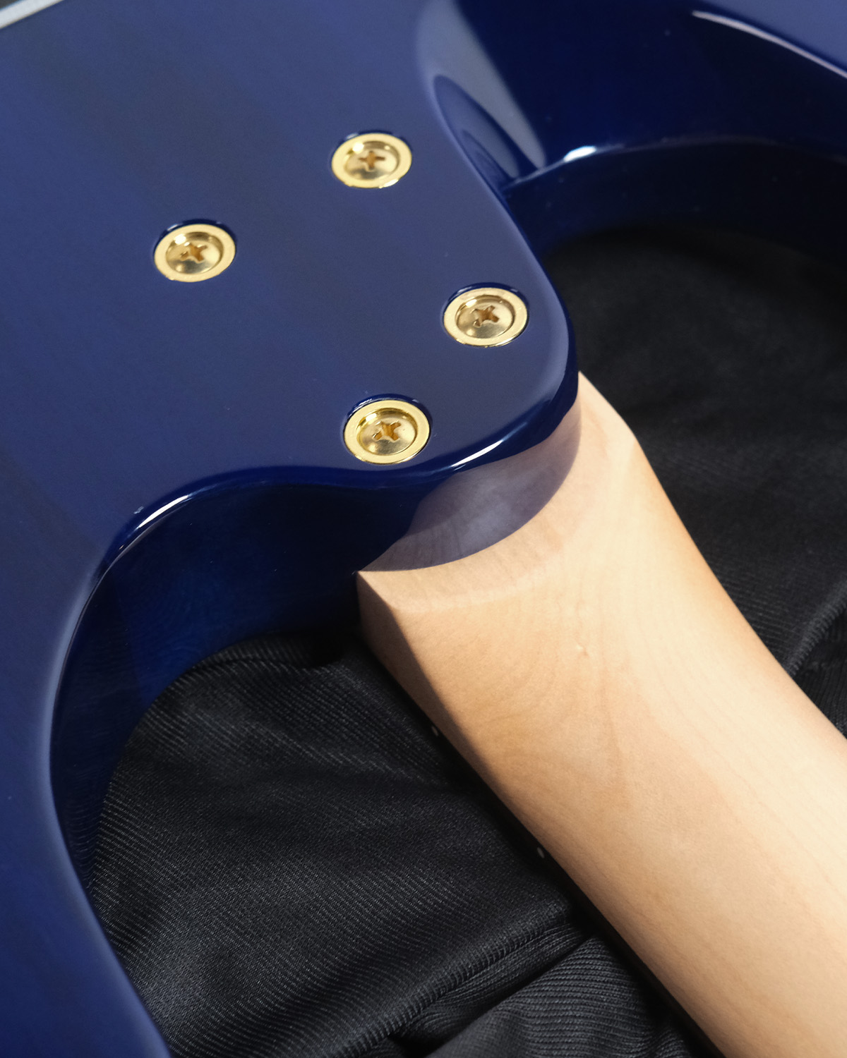 SQOE SEIB550 Ultraviolet burl burst HSH Super Strat series