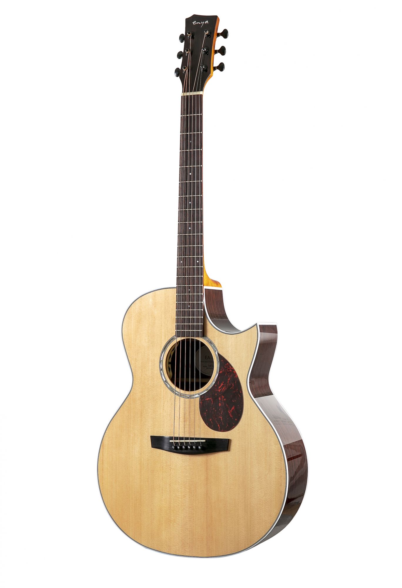Enya EA-Q1 EQ Solid Top TransAcoustic Guitar- Natural