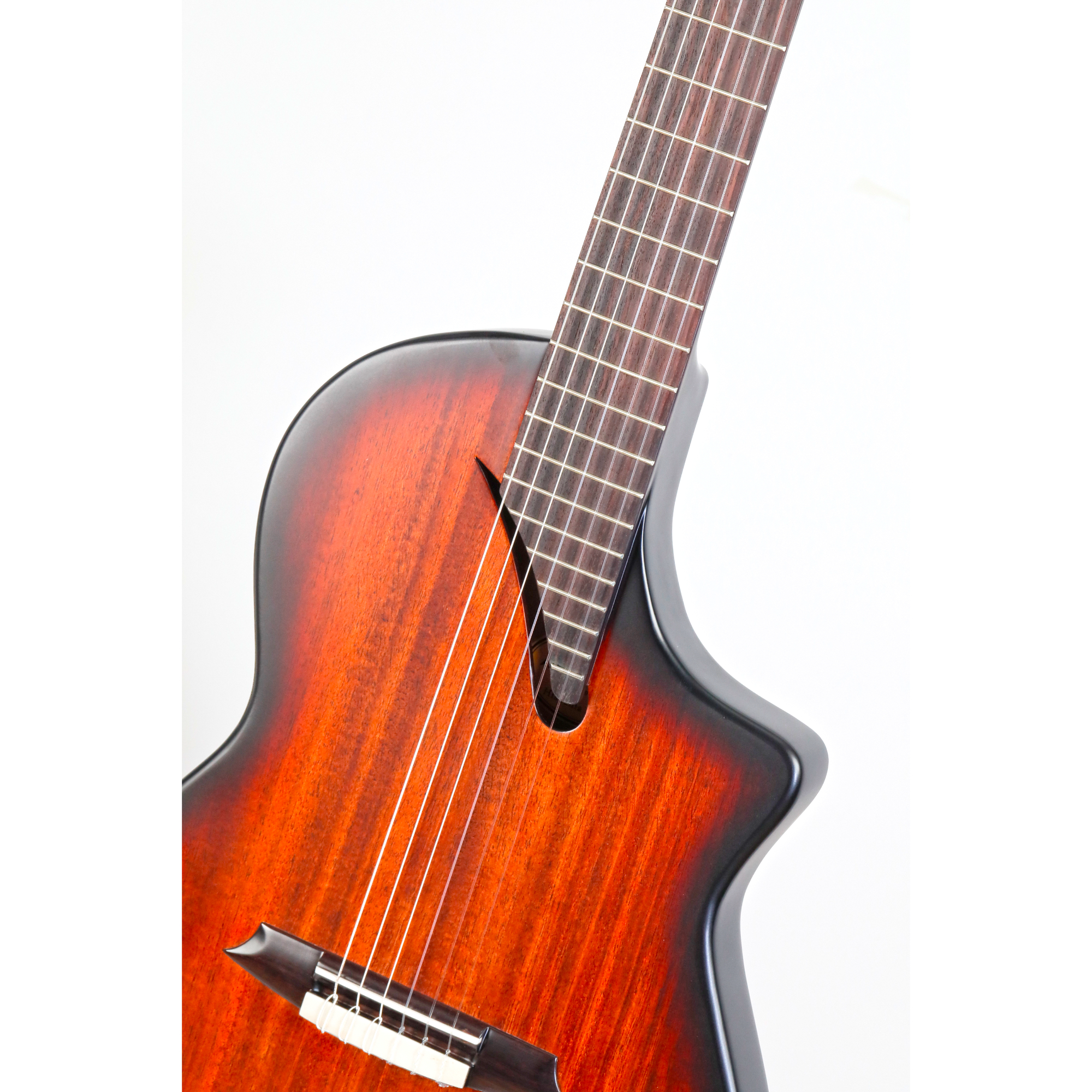 MARTINEZ Hispania Satin with EQ all solid modern semi-acoustic classical guitar with effects