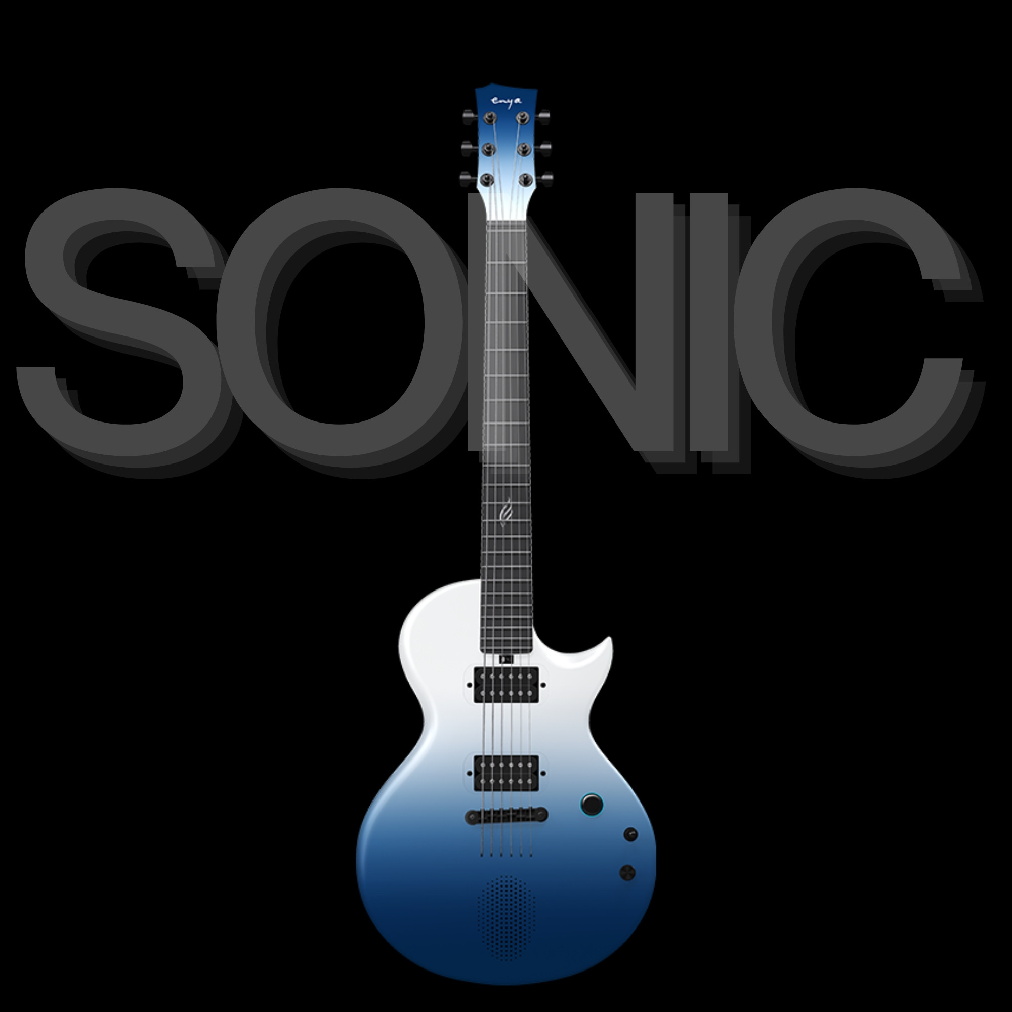 Enya Nova GO Sonic smart electric guitar ocean blue exclusive thickened bag Type-C charging cable