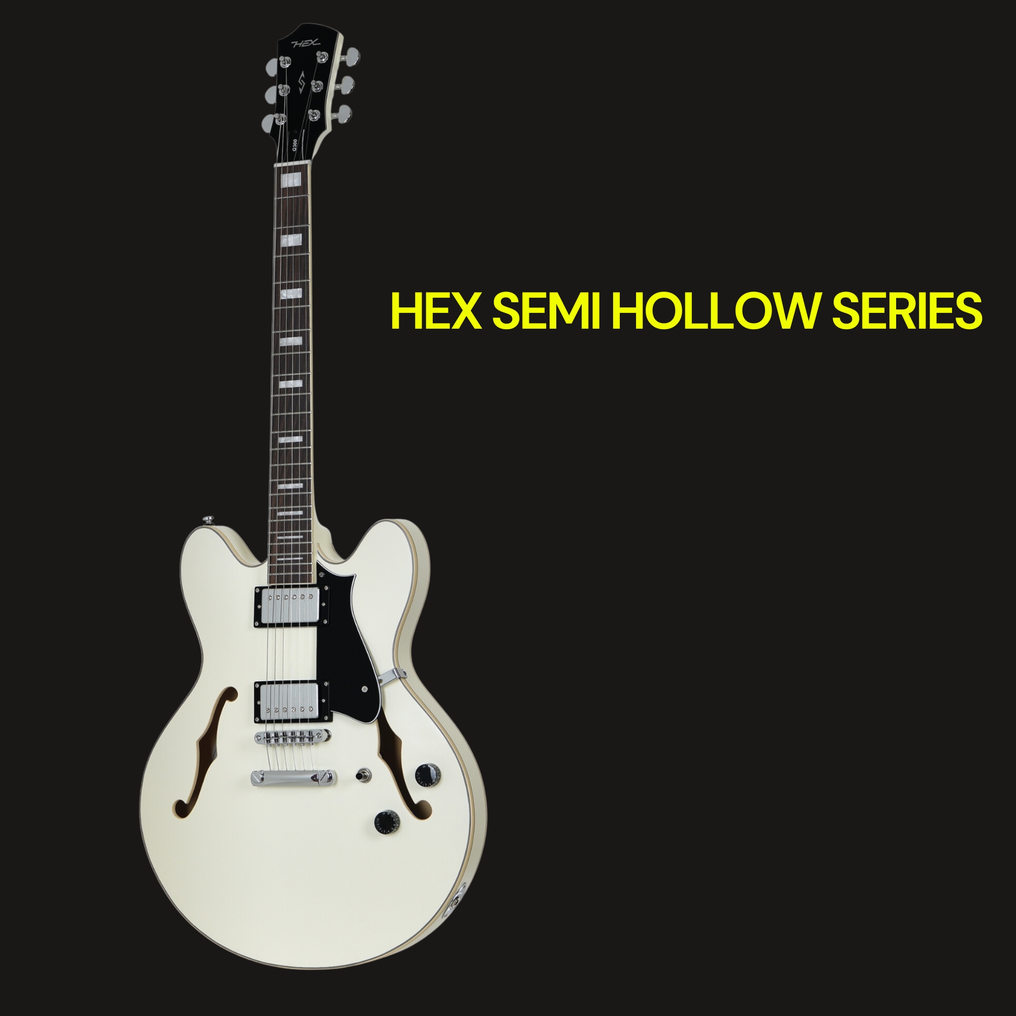 HEX Q300S IV - SEMI HOLLOW Q SERIES - IVORY