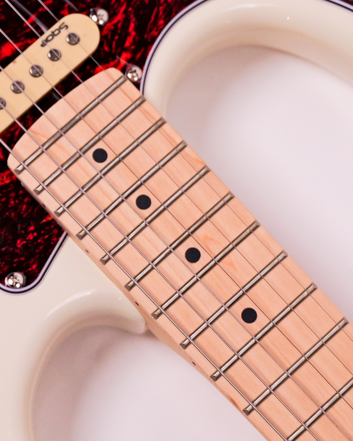 SQOE SEST250 Left handed Olympic White Electric Guitar HSS