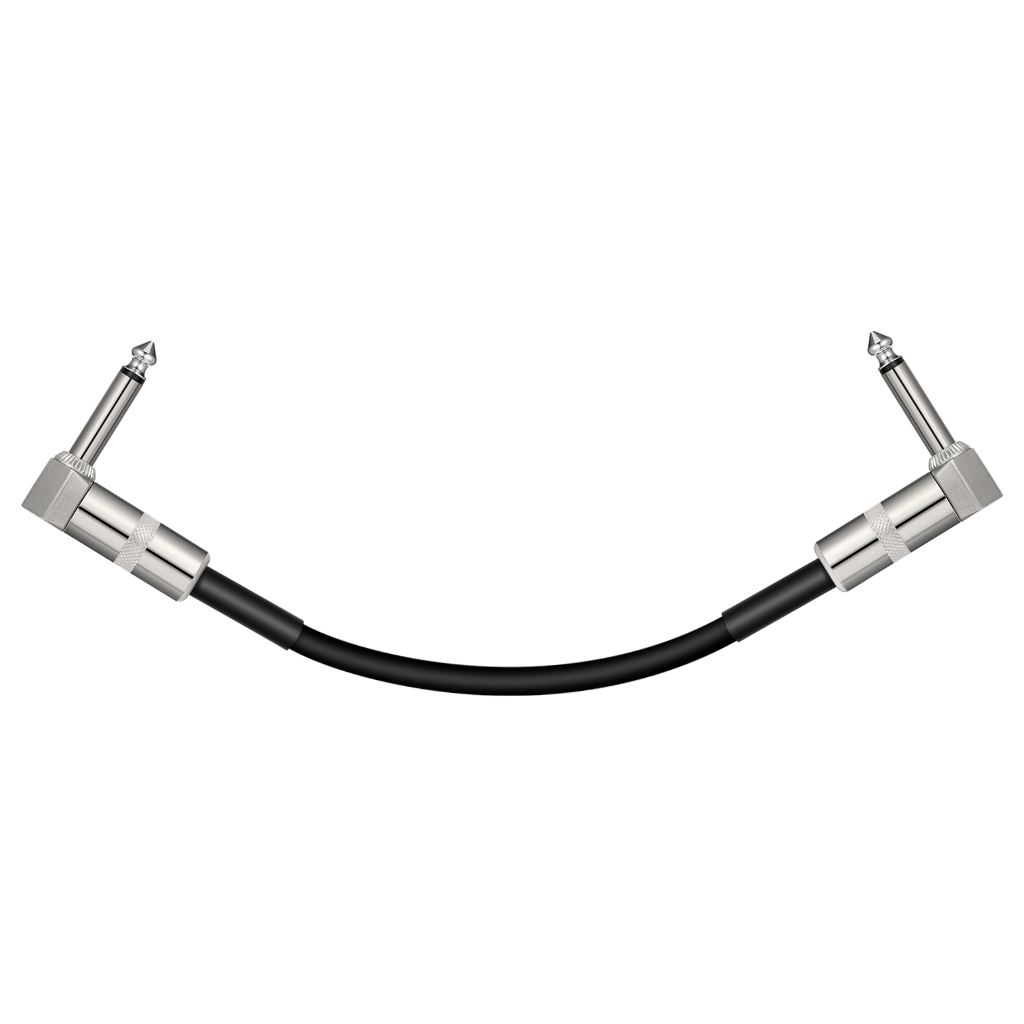 Donner Guitar Patch Cables Right Angle 6 Inch 15 cm 14 Instrument Cables for Effect Pedals 6 Pack