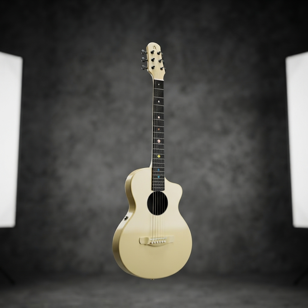 Natasha Asteroid NSX Carbon Fibre Acoustic Guitar with Smart Pickup Glaze gold