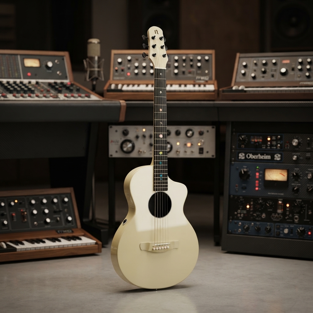 Natasha Asteroid NSX Carbon Fibre Acoustic Guitar with Smart Pickup Glaze gold