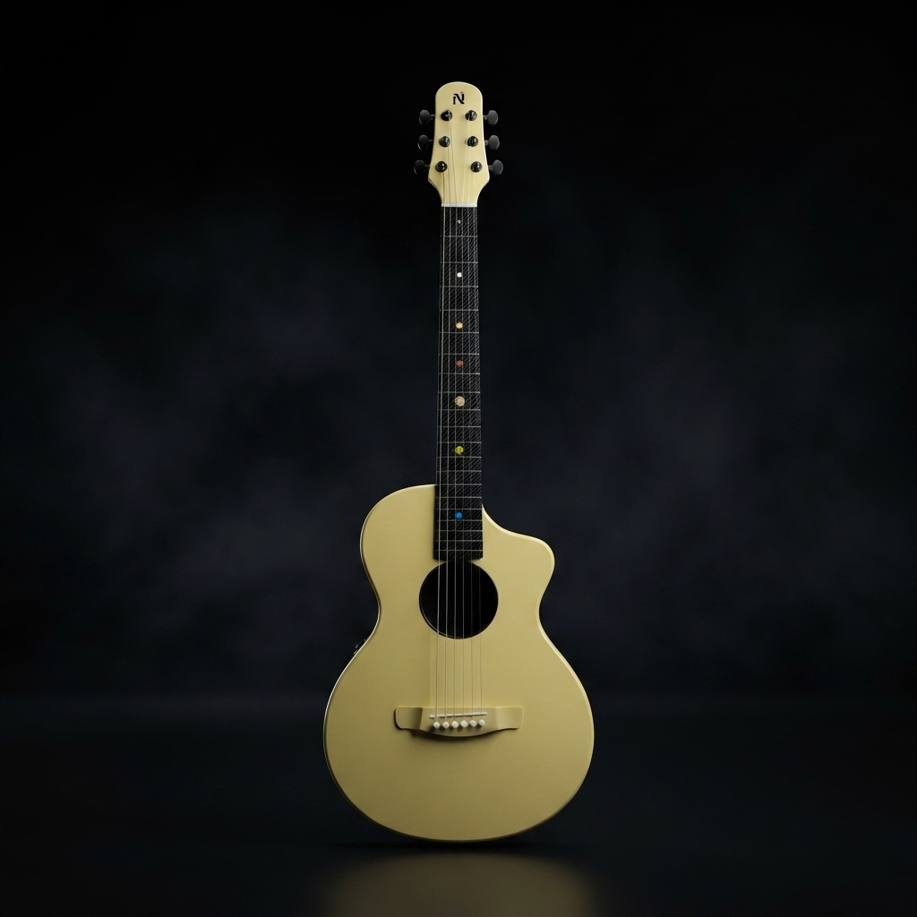 Natasha Asteroid NSX Carbon Fibre Acoustic Guitar with Smart Pickup Glaze gold