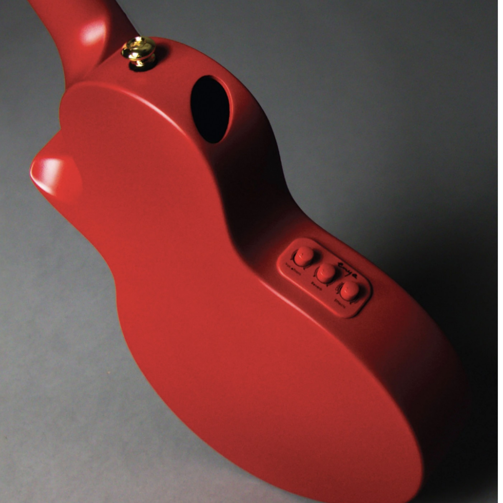 Enya Concert Nova UE Carbon Fiber Travel Ukulele with AcousticPlus- Red