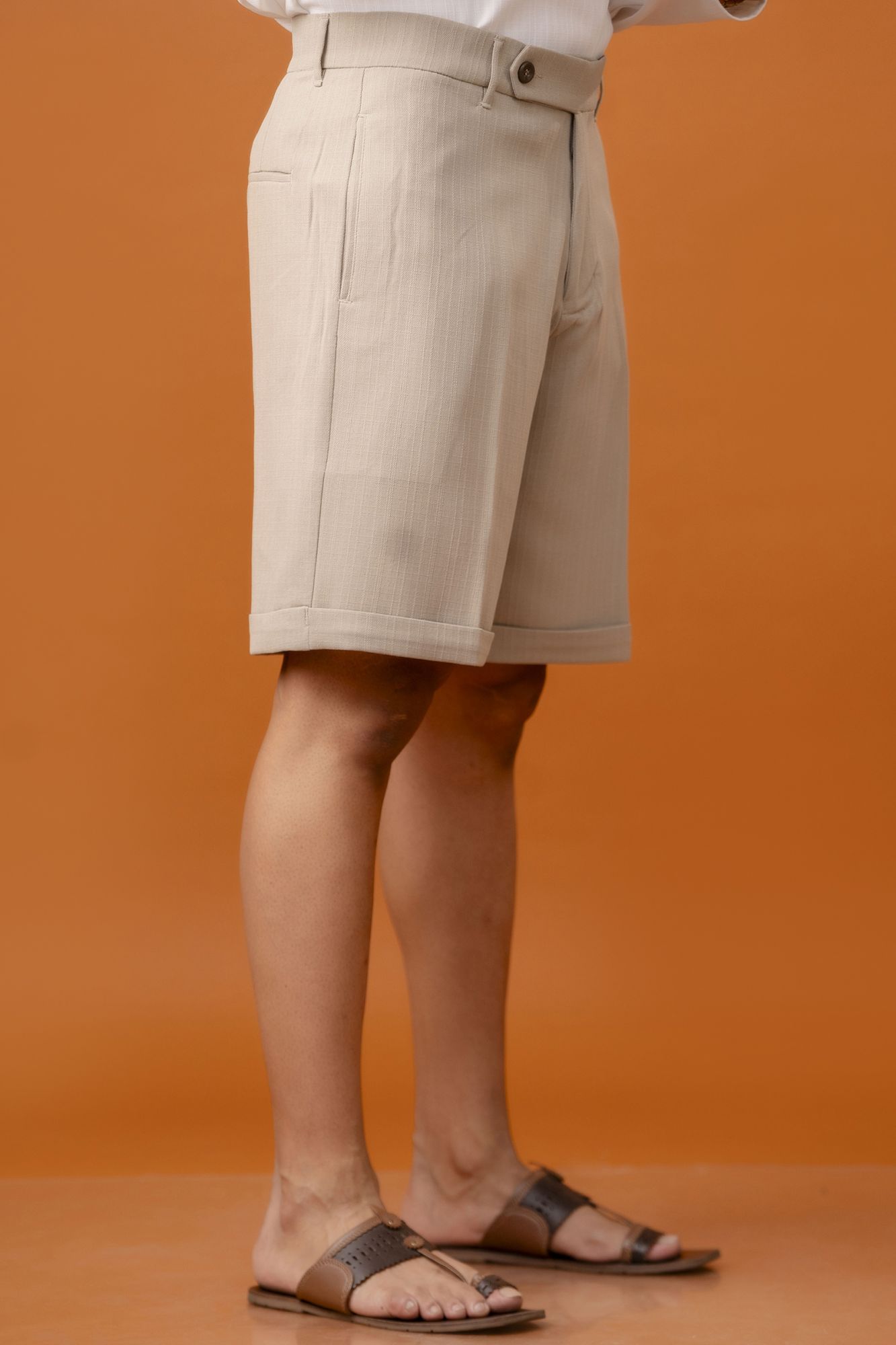 Malai Linen Shorts In Cream