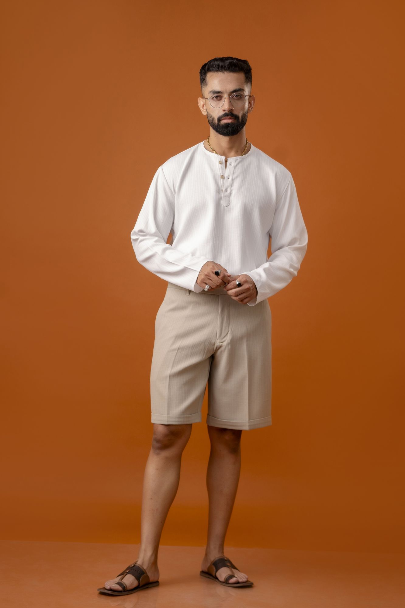 Malai Linen Shorts In Cream