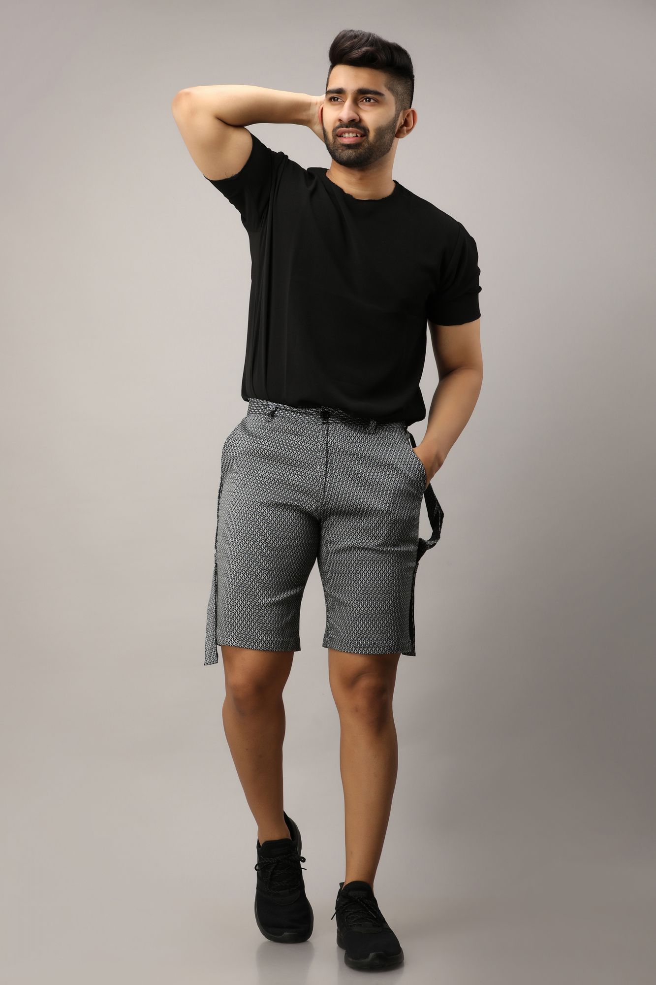 Mens Printed Co-ord Shorts