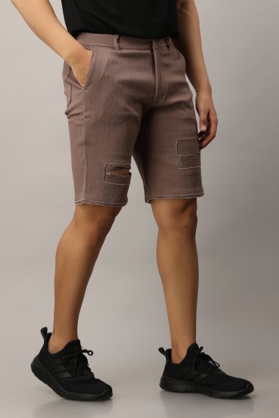 Image of Men's Textured Ripped Shorts