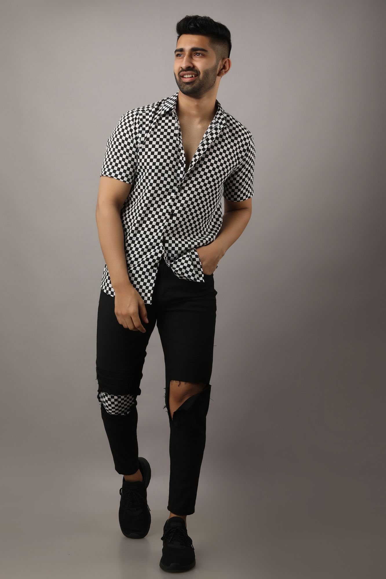 Mens Printed Flowing Shirt