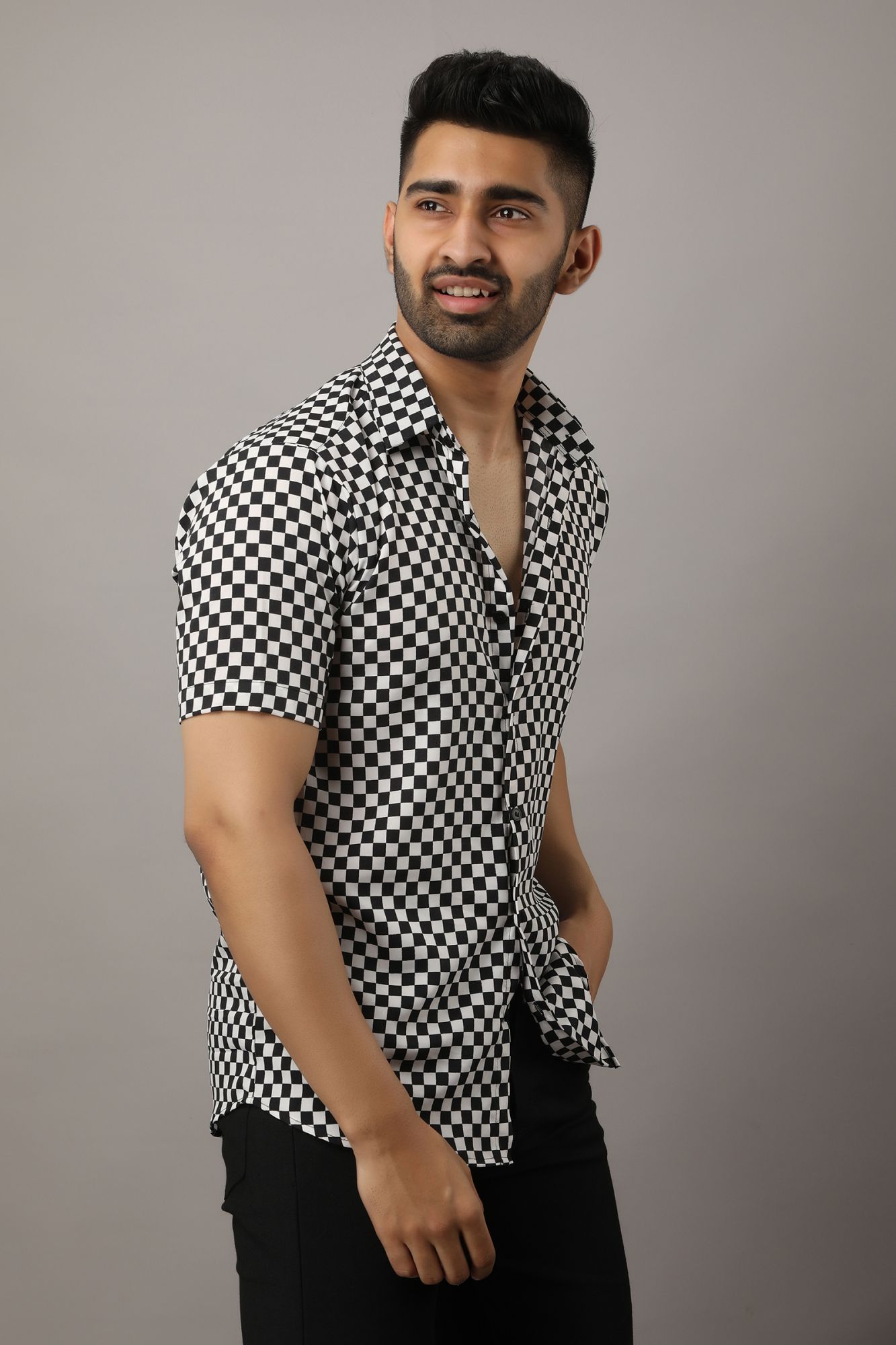 Mens Printed Flowing Shirt