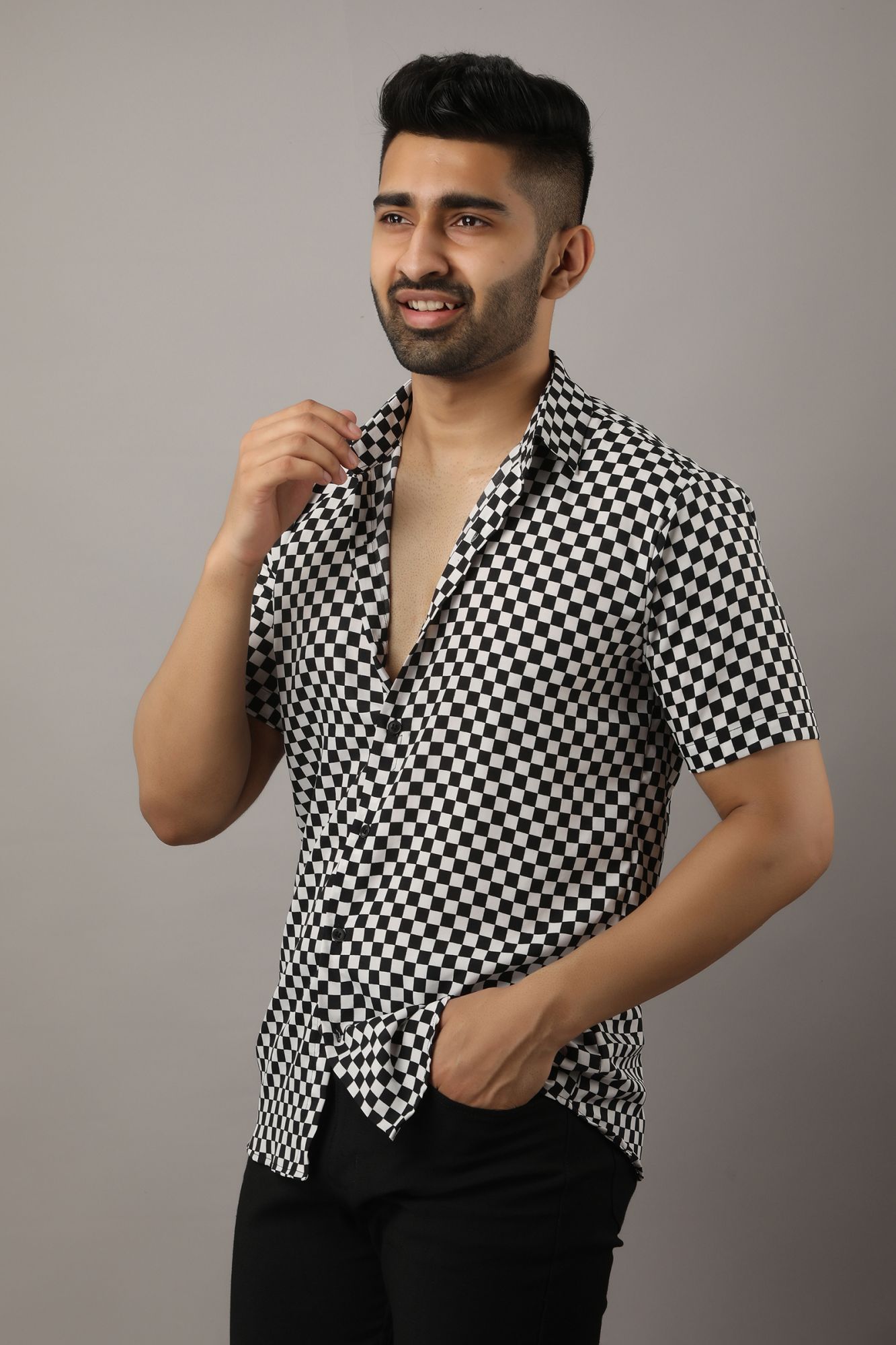 Mens Printed Flowing Shirt