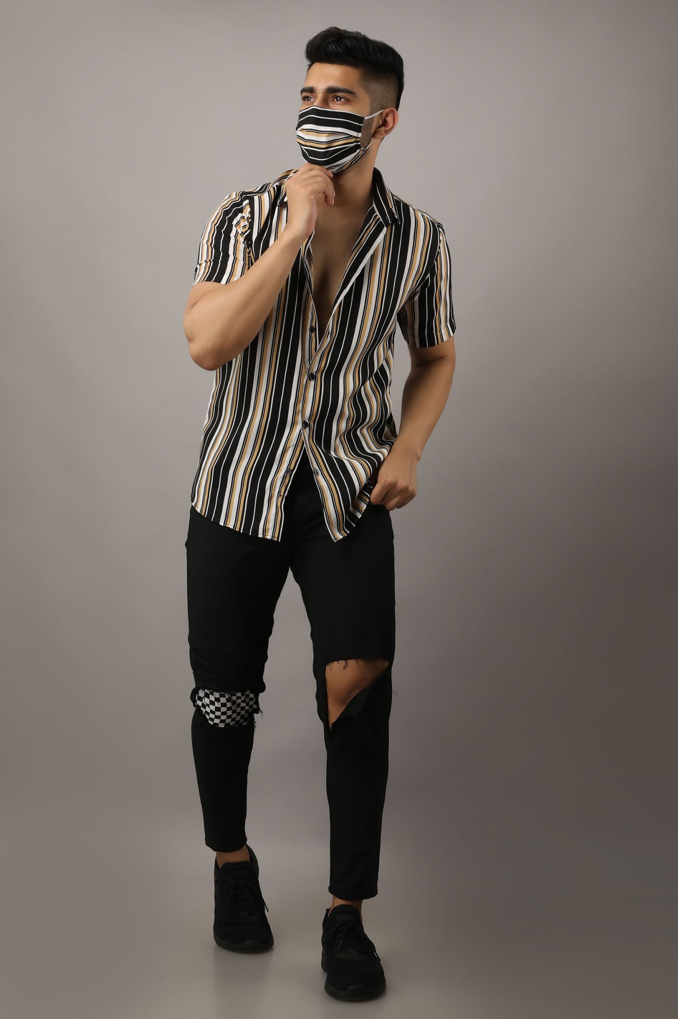 Striped Shirt Men