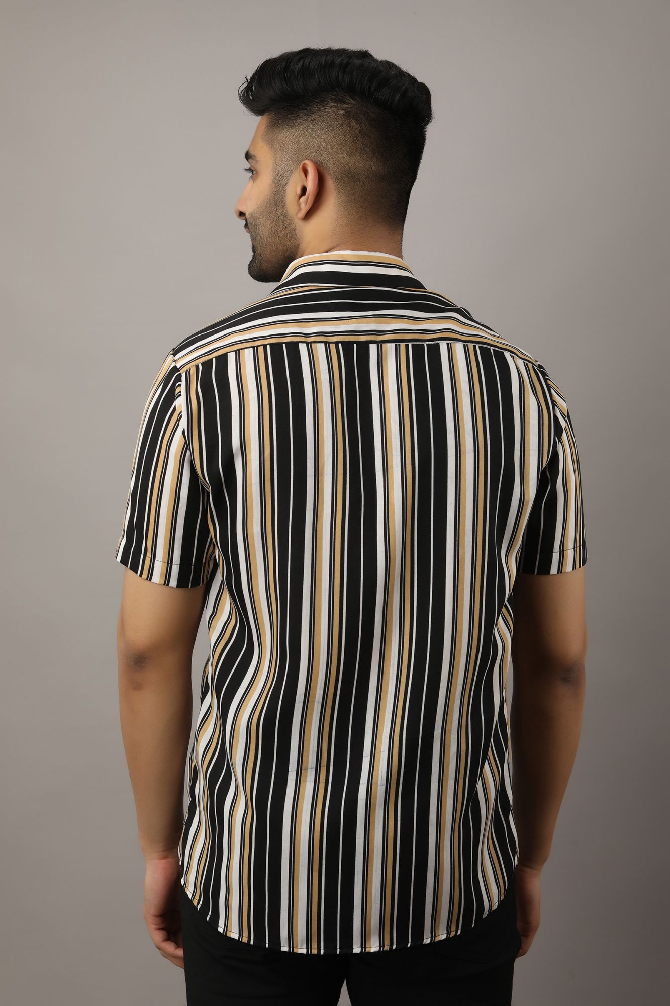 Mens Striped Flowing Shirt