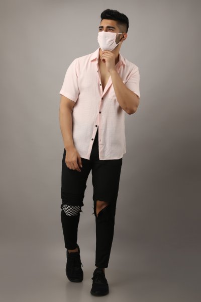 Image of Men's Baby Pink Casual Shirt