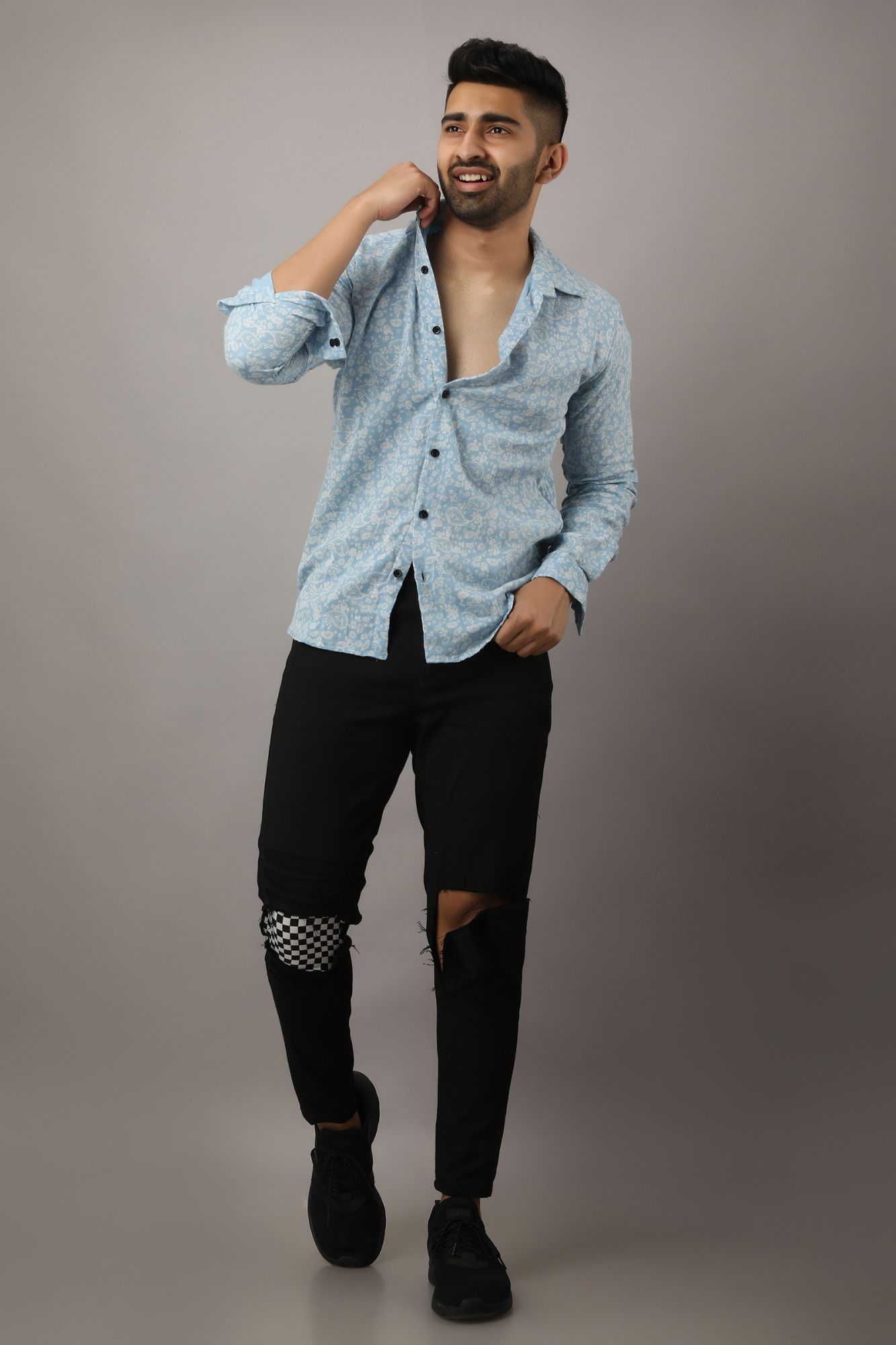 Mens Printed Soft Shirt