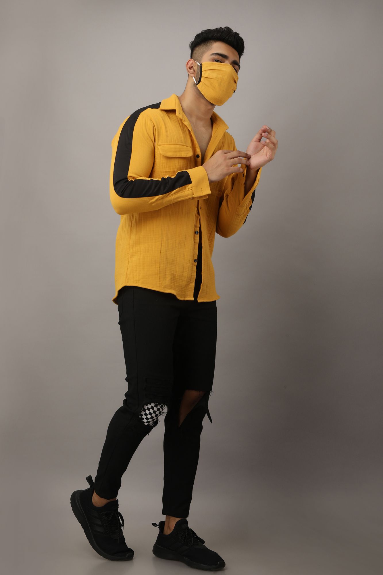 Mens Yellow Foam Shirt