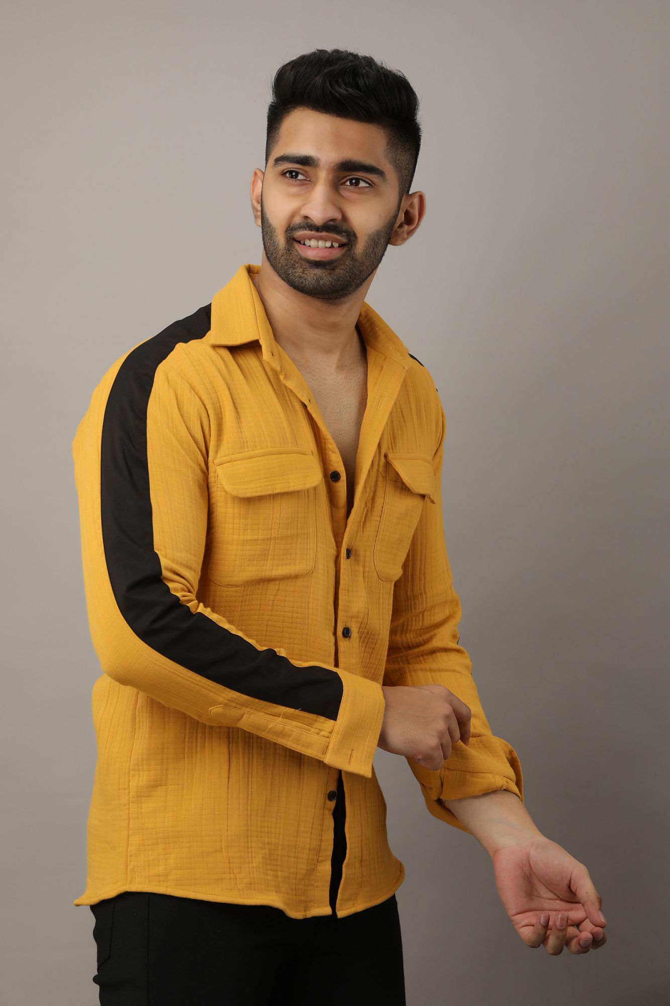Mens Yellow Foam Shirt