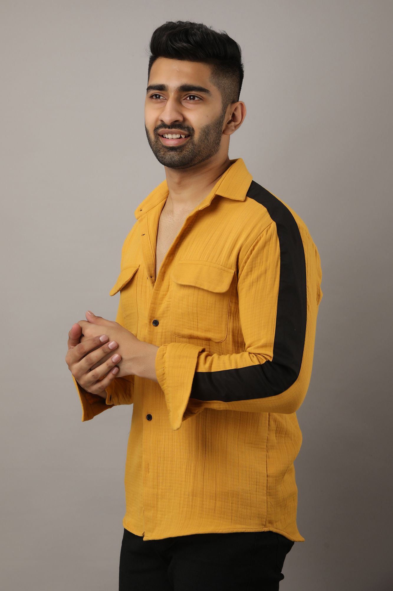 Mens Yellow Foam Shirt