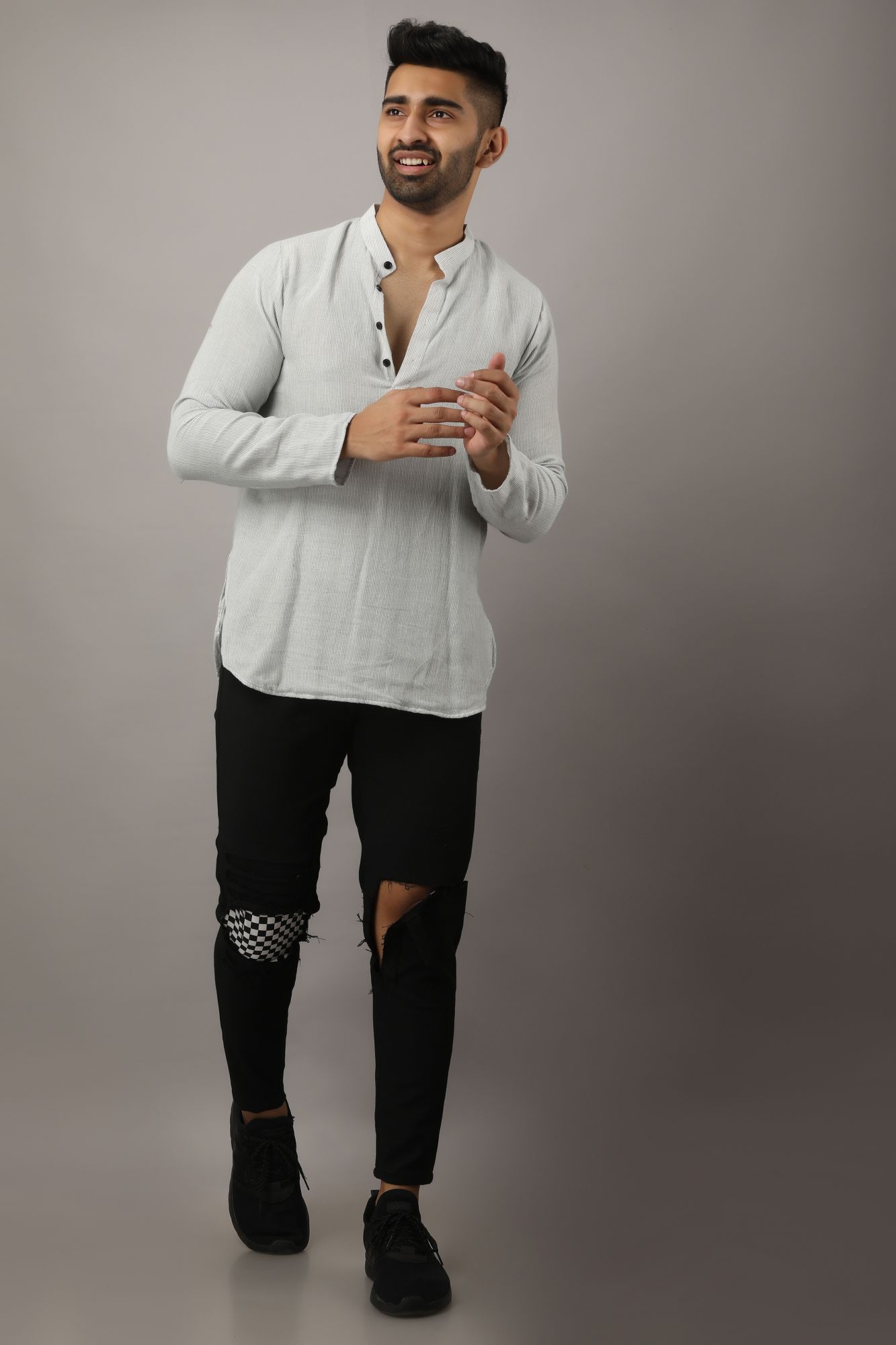 Mens Cotton Short Kurta