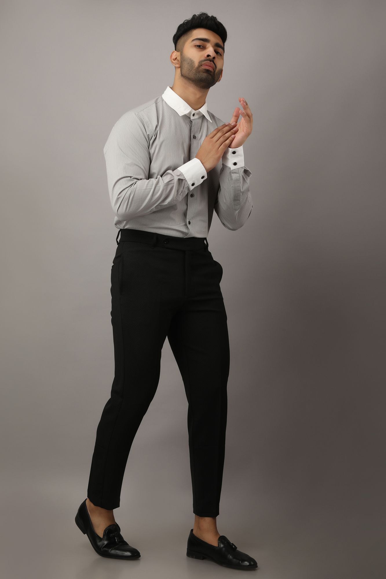 Mens Striped Formal Shirt