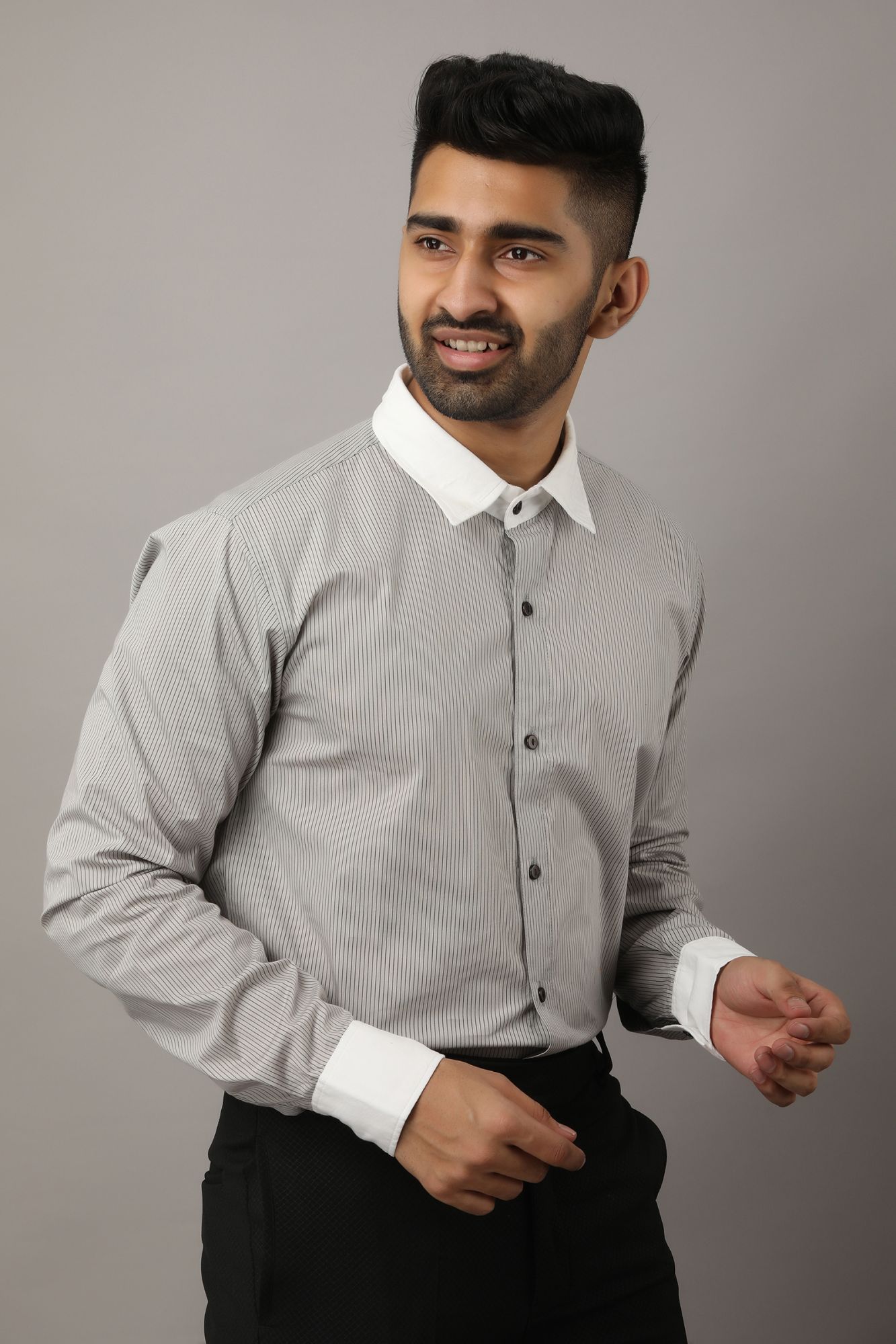 Mens Striped Formal Shirt