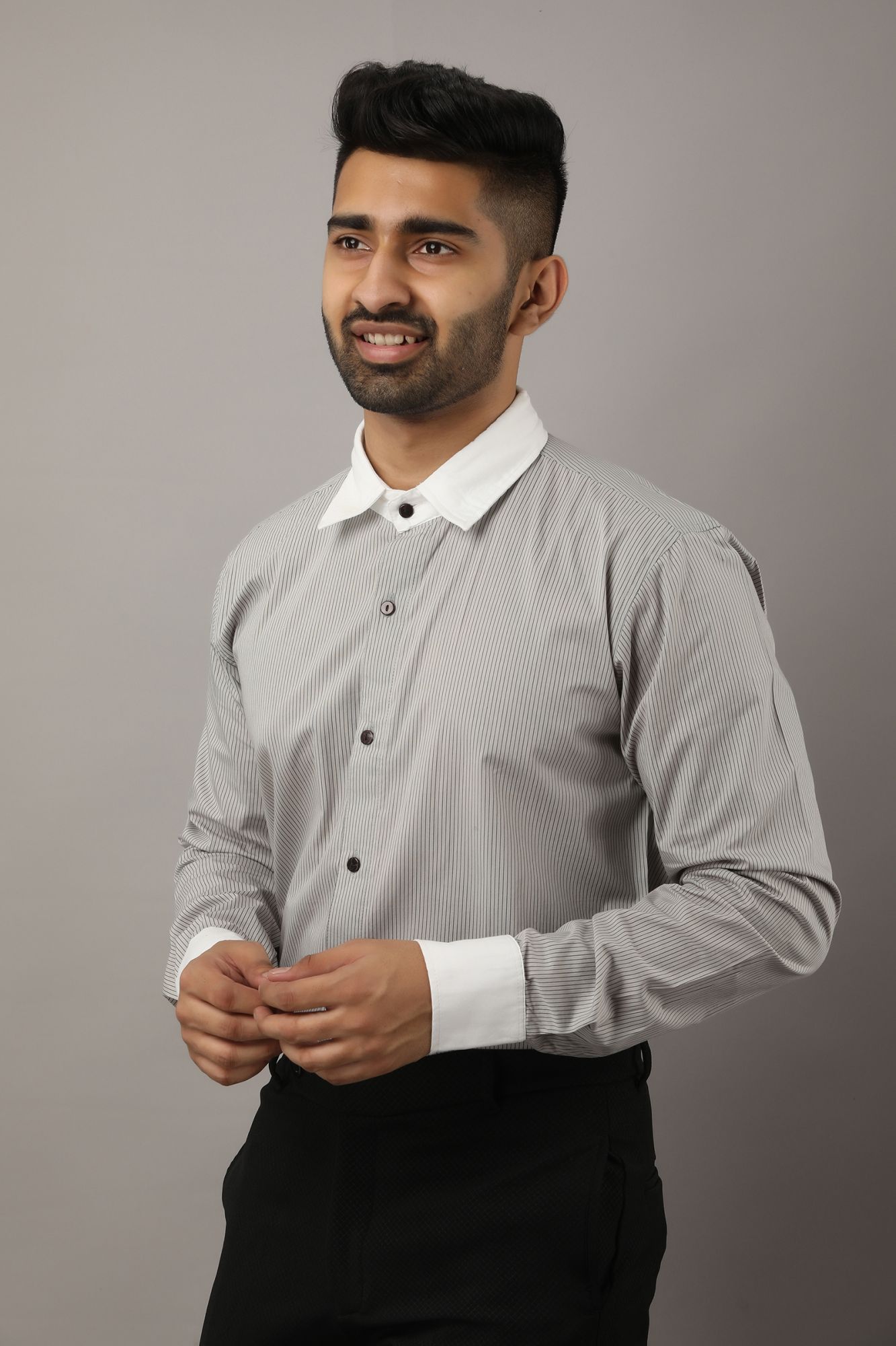 Mens Striped Formal Shirt