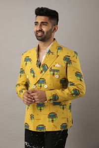 Men's Printed Blazer