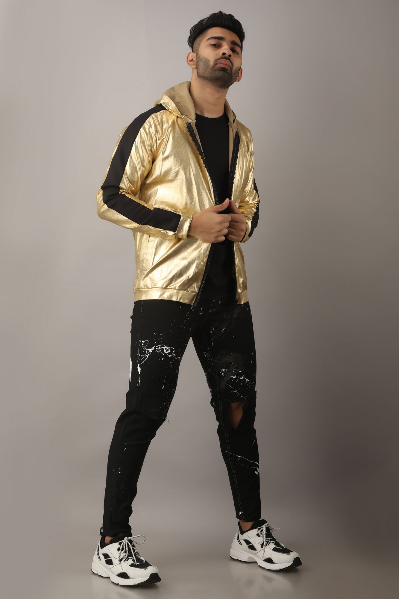 Mens Golden Sequin Jacket