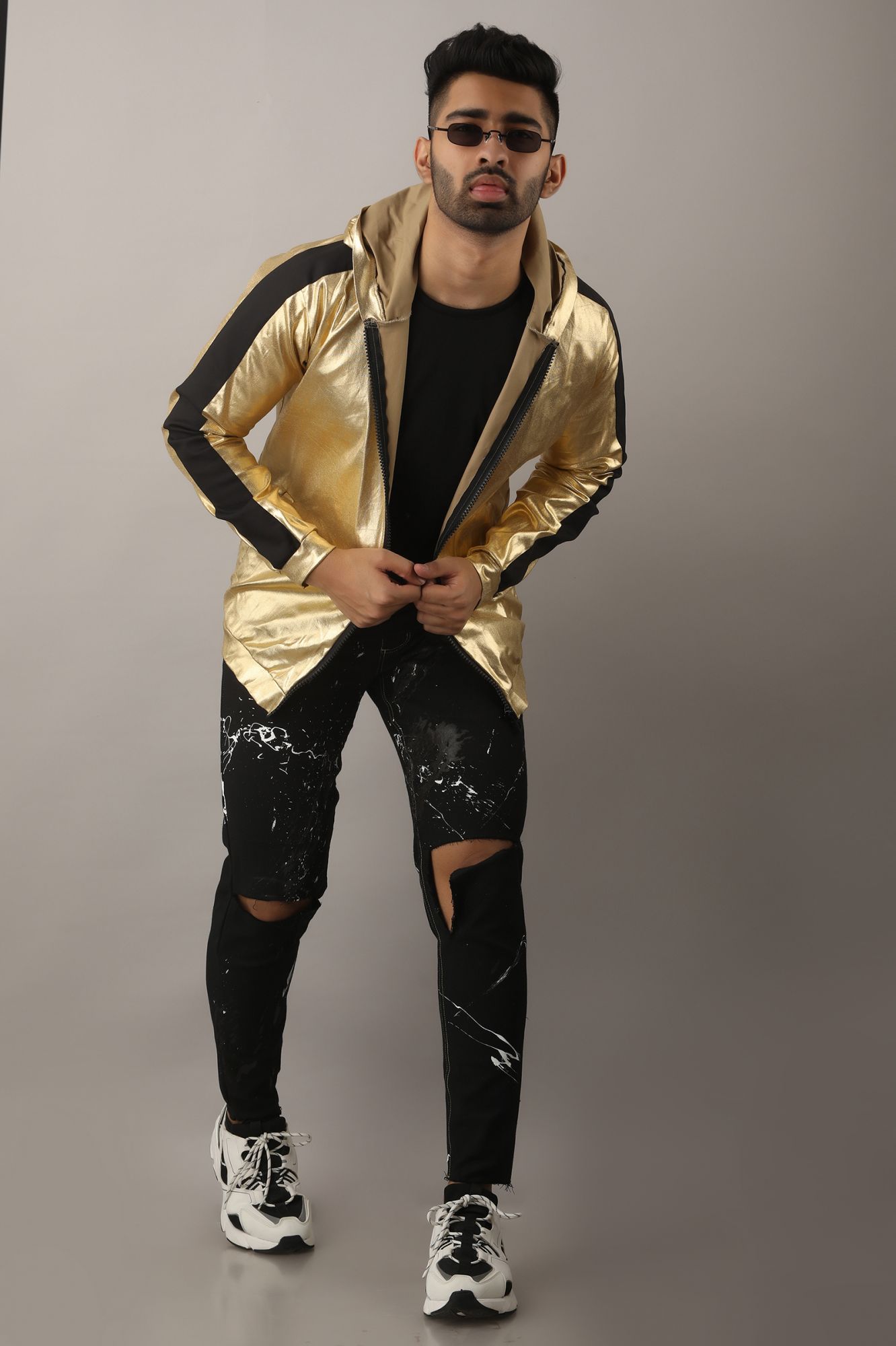 Mens Golden Sequin Jacket