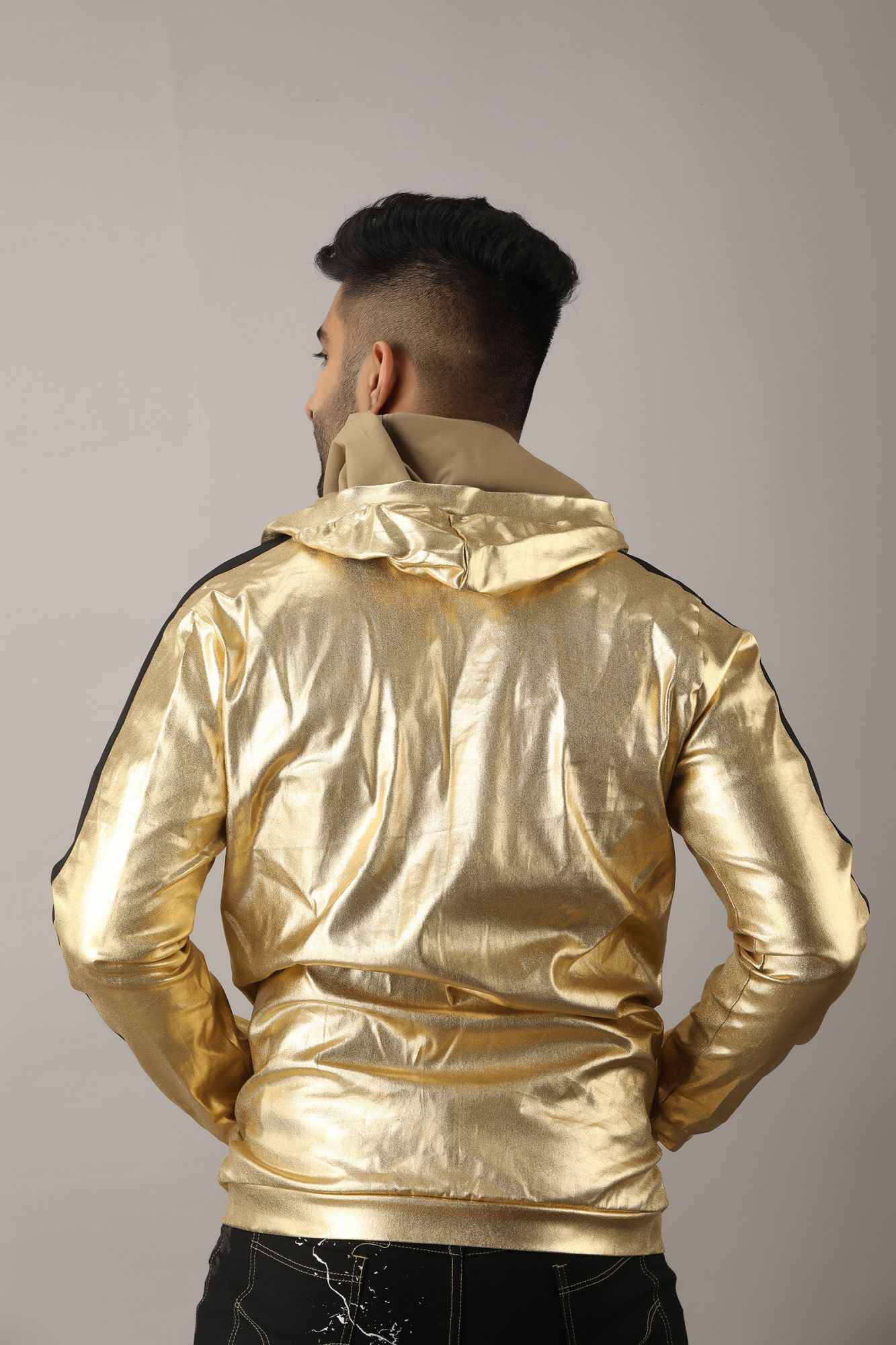 Mens Golden Sequin Jacket
