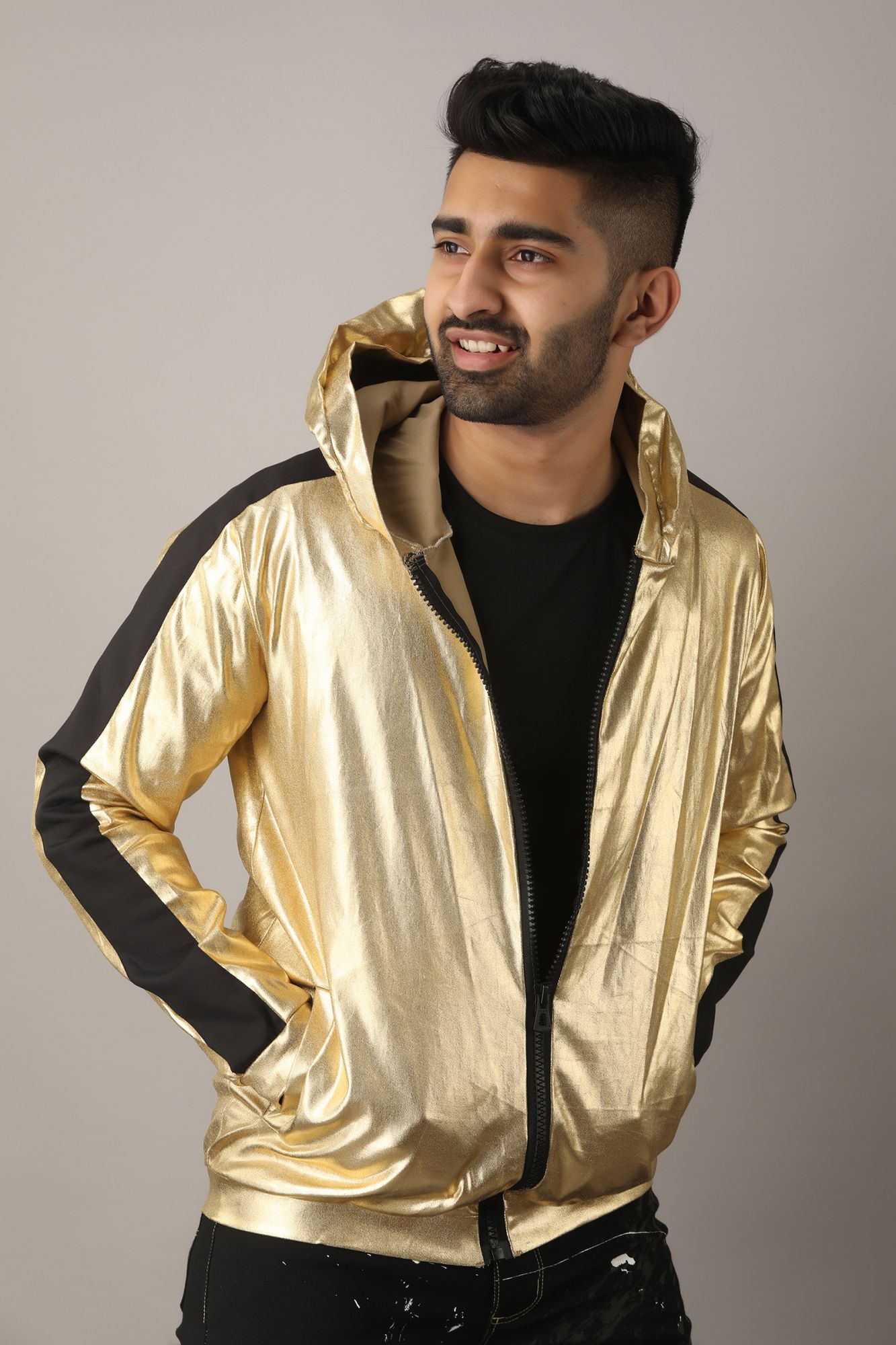 Mens Golden Sequin Jacket