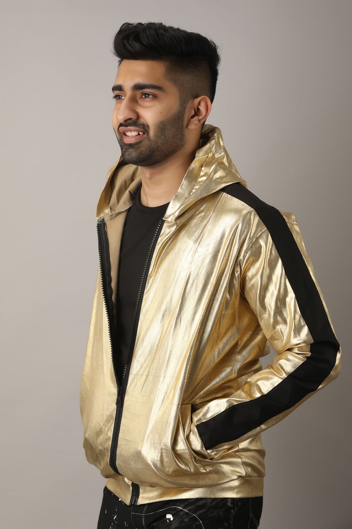 Mens Golden Sequin Jacket
