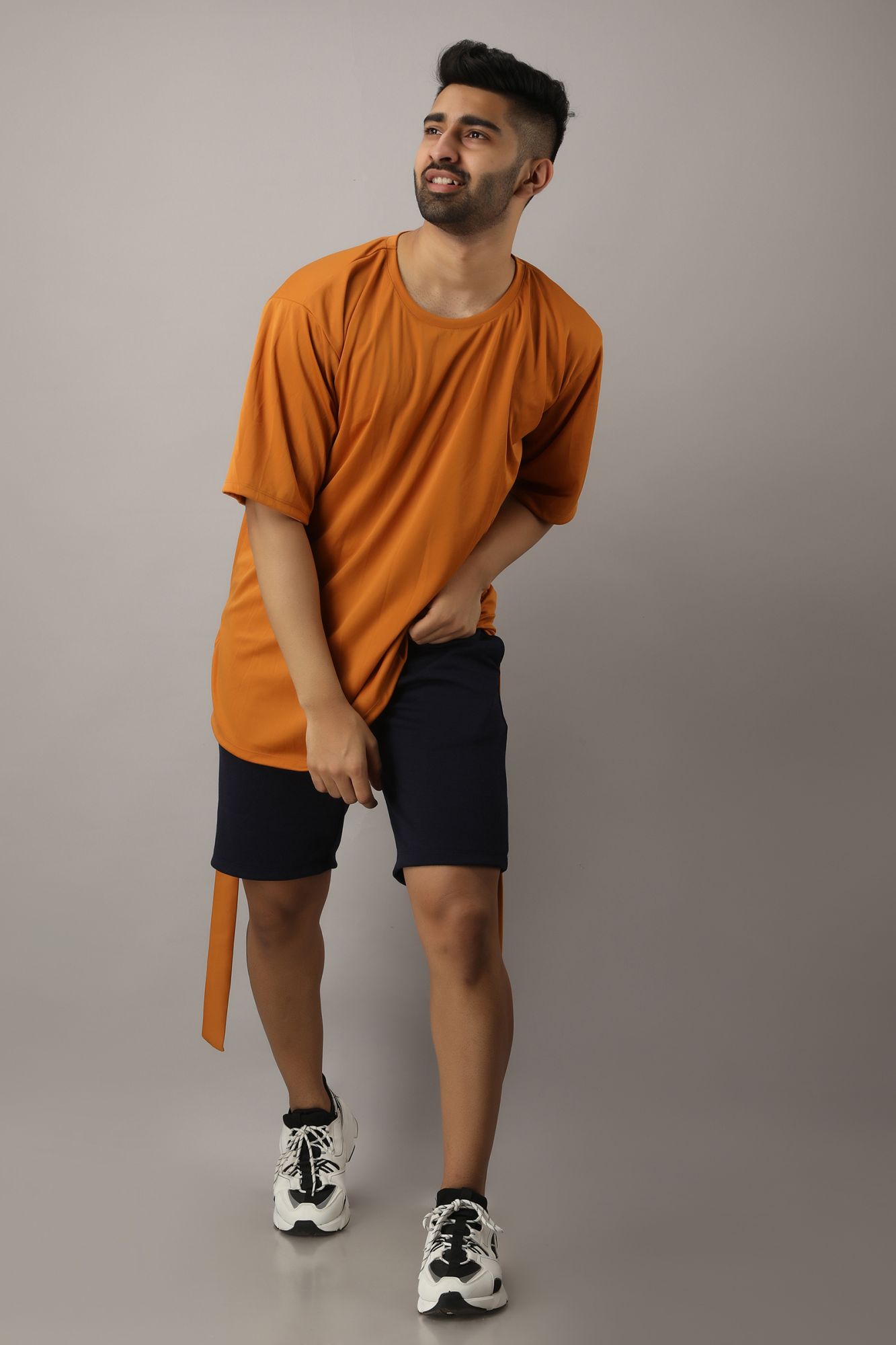 Mens Mustard Free-Size Tshirt